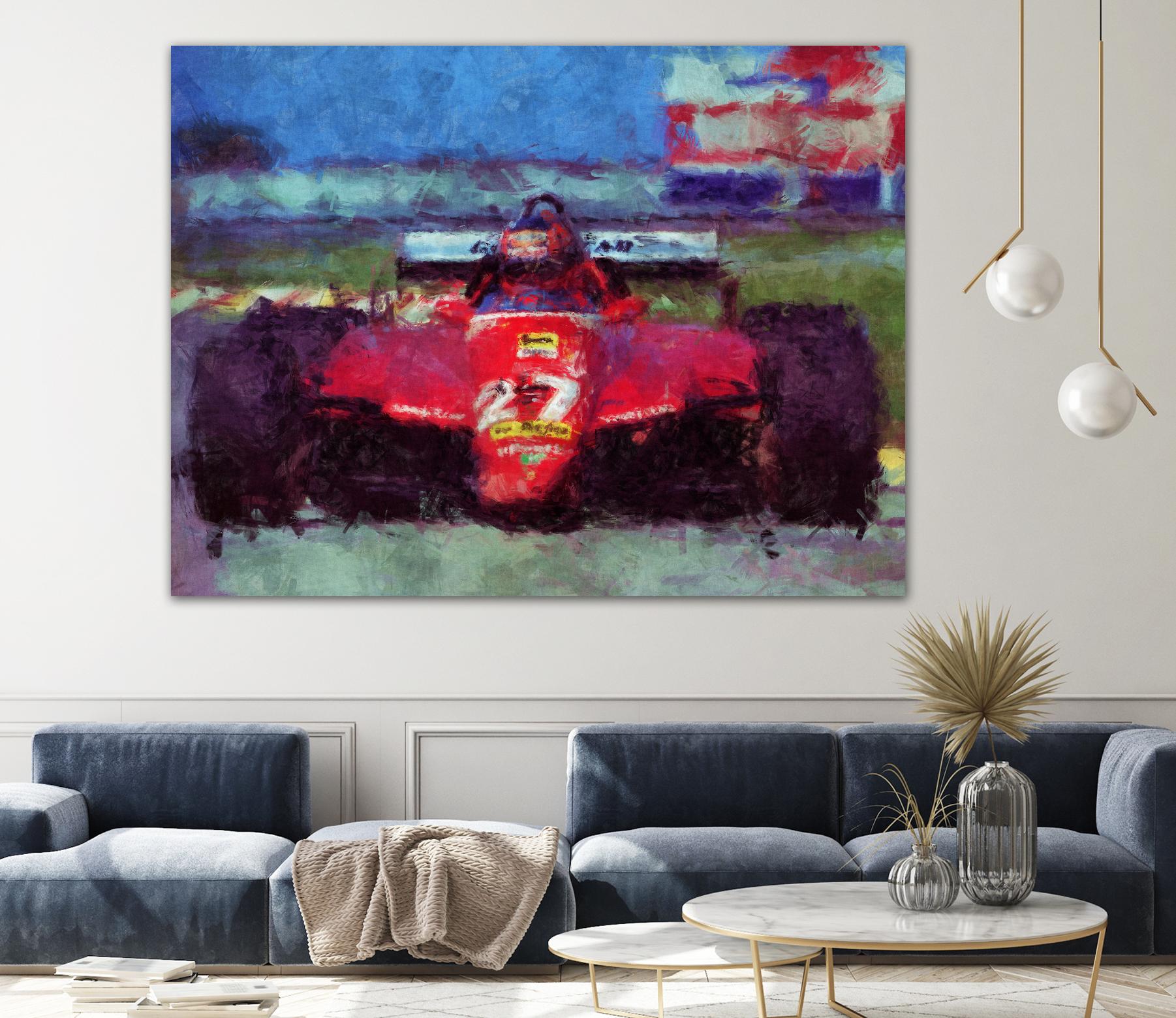 Formula 1 - IV by Jean-François Dupuis on GIANT ART - red transportation automobile