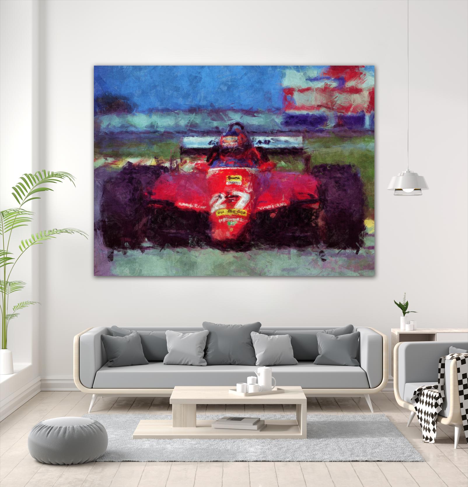 Formula 1 - IV by Jean-François Dupuis on GIANT ART - red transportation automobile