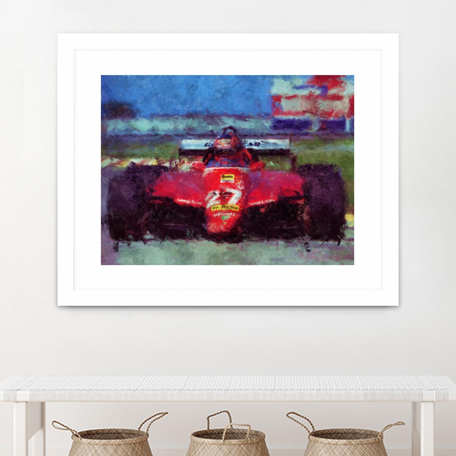 Formula 1 - IV by Jean-François Dupuis on GIANT ART - red transportation automobile