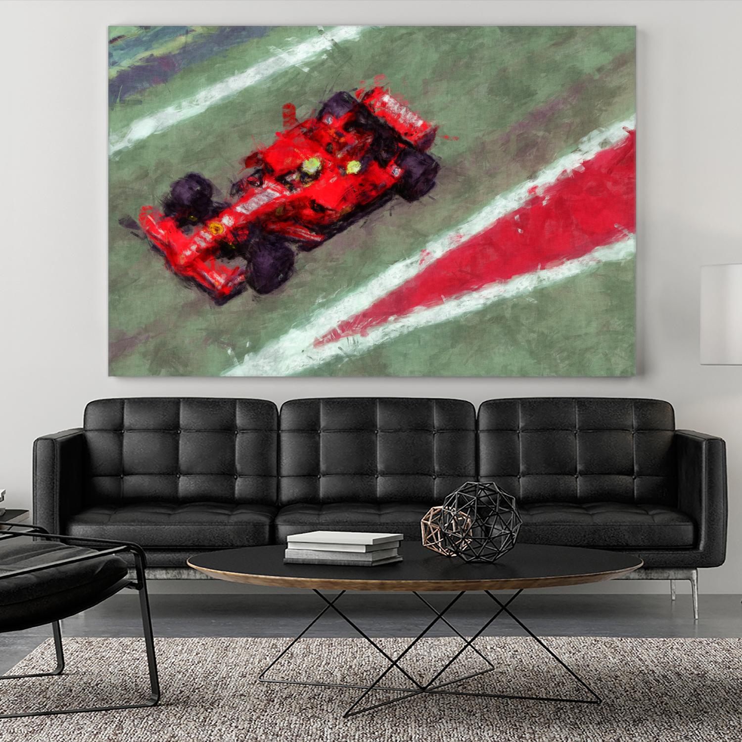 Formula 1 - V by Jean-François Dupuis on GIANT ART - red transportation automobile