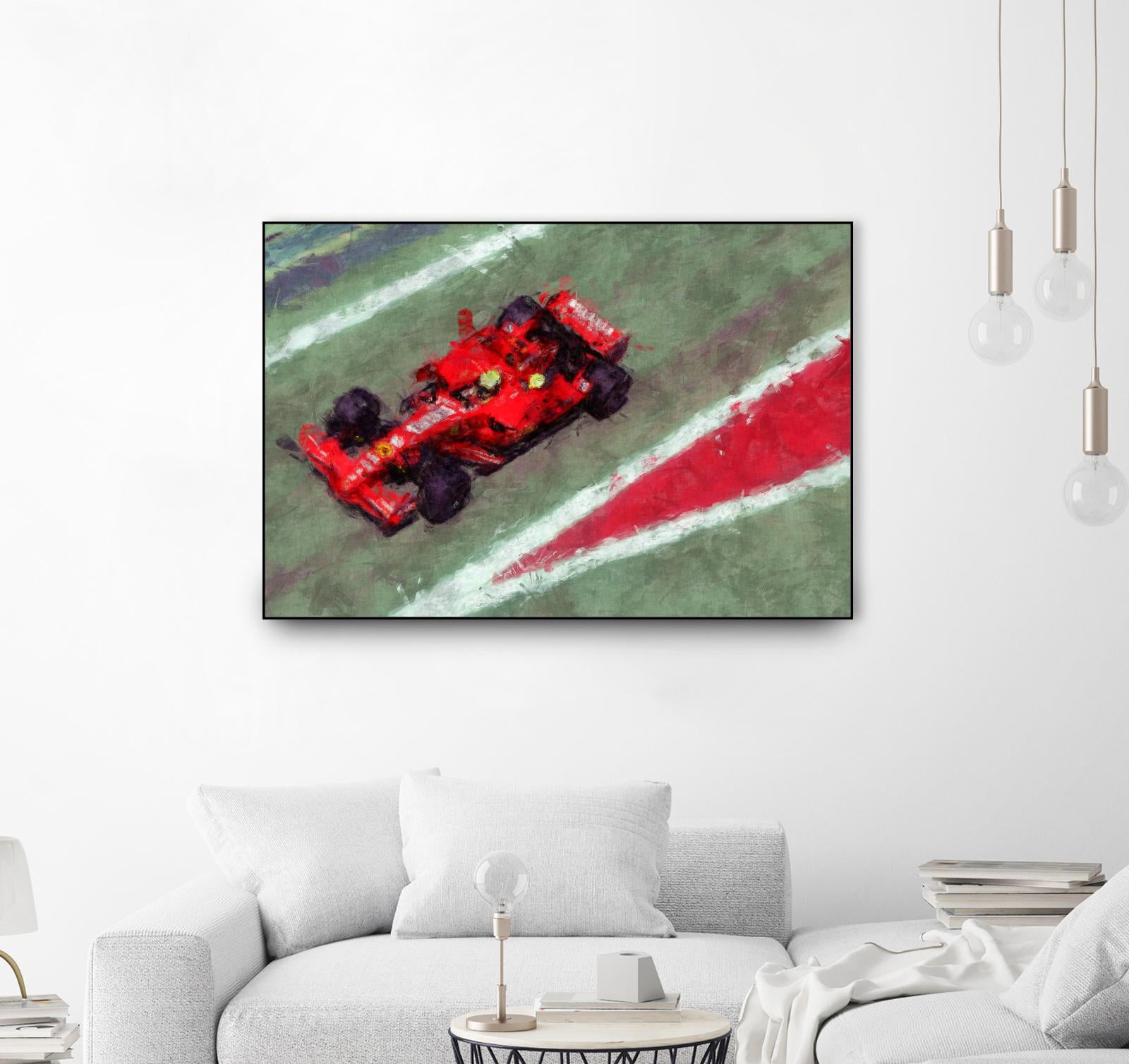 Formula 1 - V by Jean-François Dupuis on GIANT ART - red transportation automobile