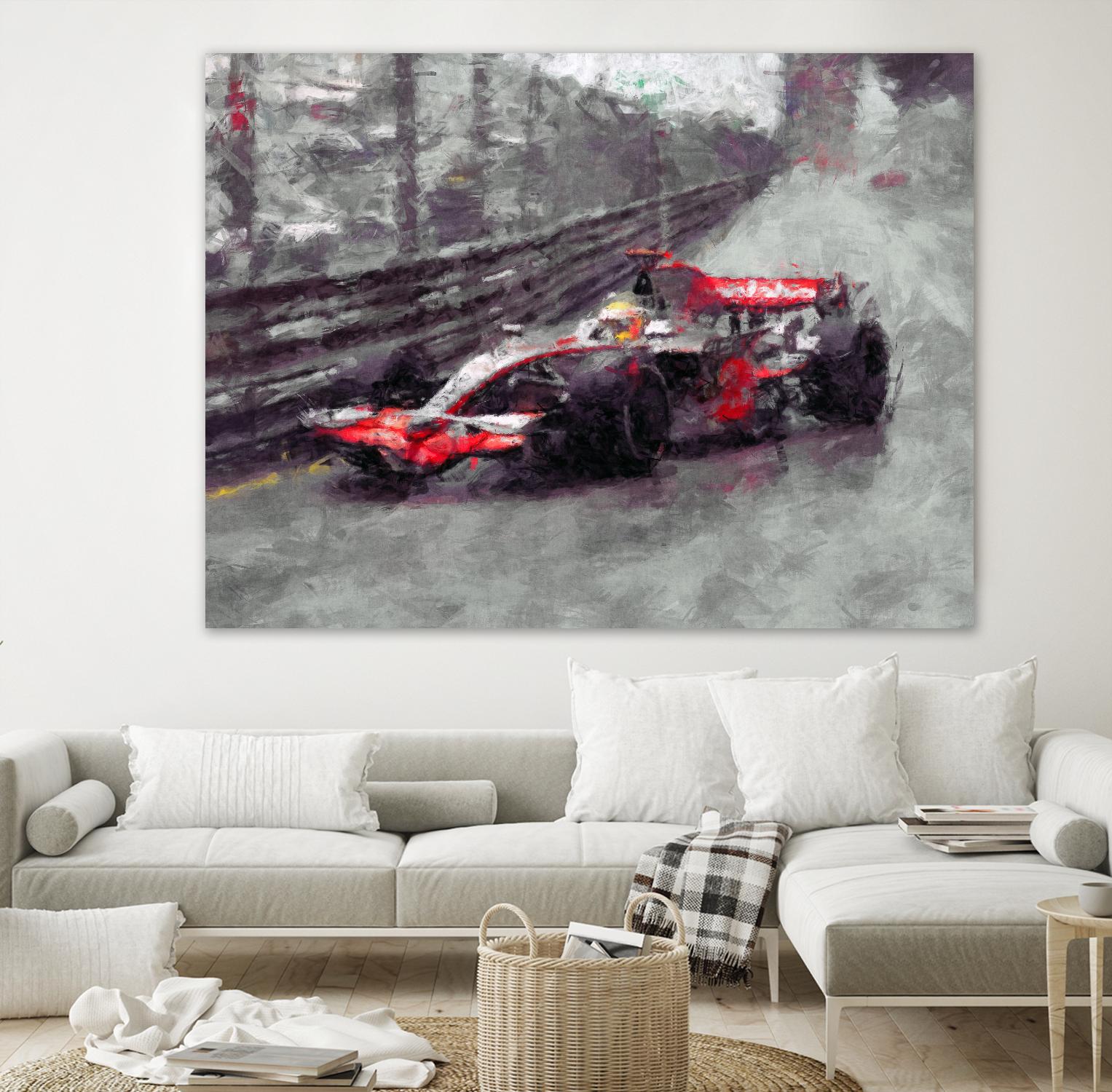 Formula 1 - VII by Jean-François Dupuis on GIANT ART - red transportation automobile