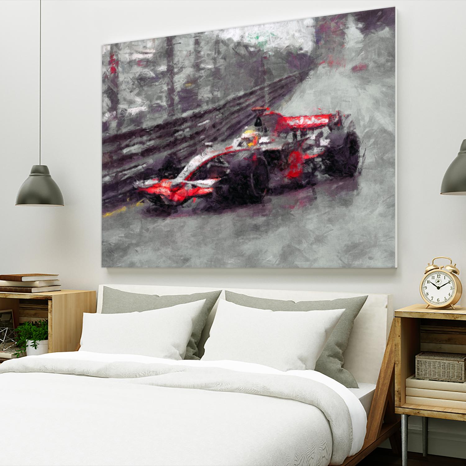 Formula 1 - VII by Jean-François Dupuis on GIANT ART - red transportation automobile