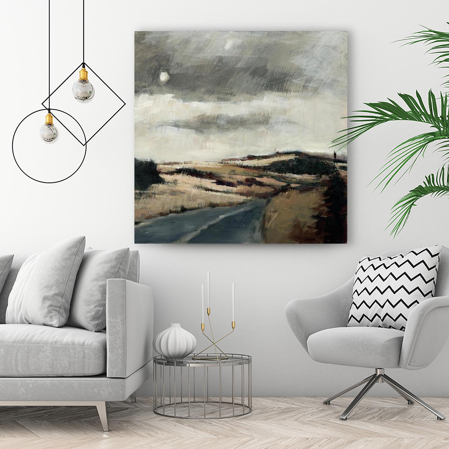 Serene Landscape 3 by Jacques Clement on GIANT ART - beige landscape artistes du québec