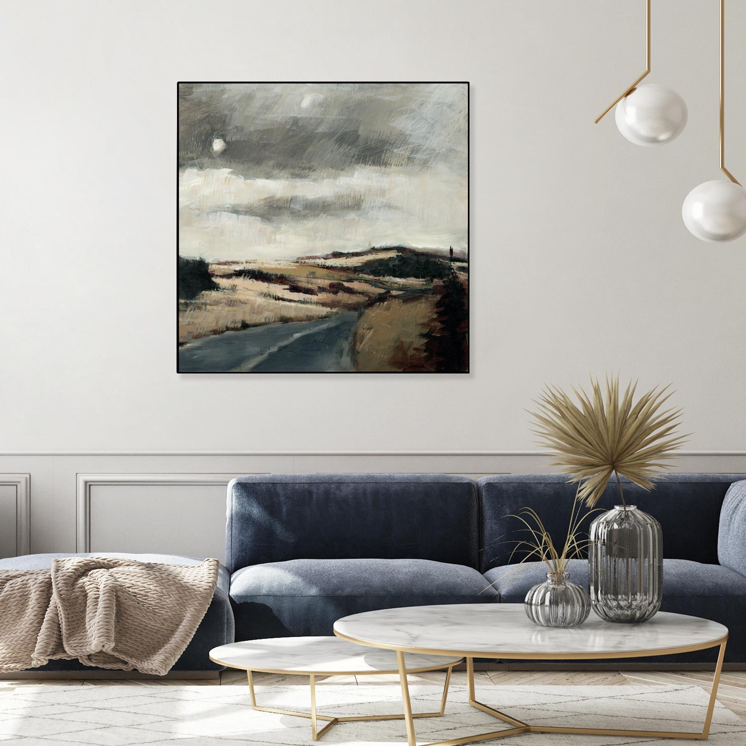 Serene Landscape 3 by Jacques Clement on GIANT ART - beige landscape path
