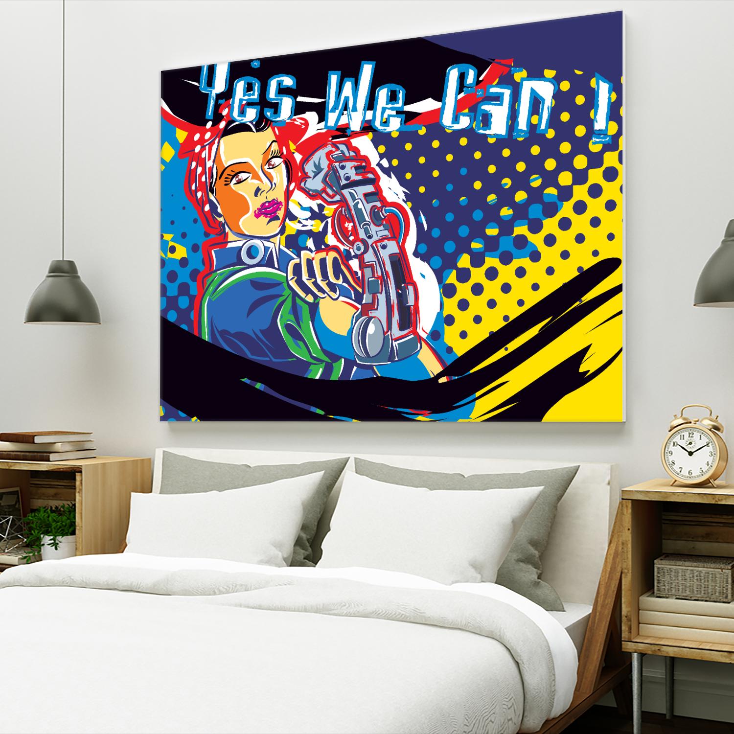 Yesss! by Ray Lengelé on GIANT ART - blue typography strong