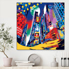 Time Square by Ray Lengelé on GIANT ART - red architecture down town