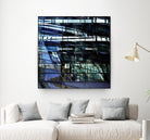 Urban Distortion I by Jean-François Dupuis on GIANT ART - blue city scene superposition