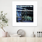 Urban Distortion I by Jean-François Dupuis on GIANT ART - blue city scene superposition