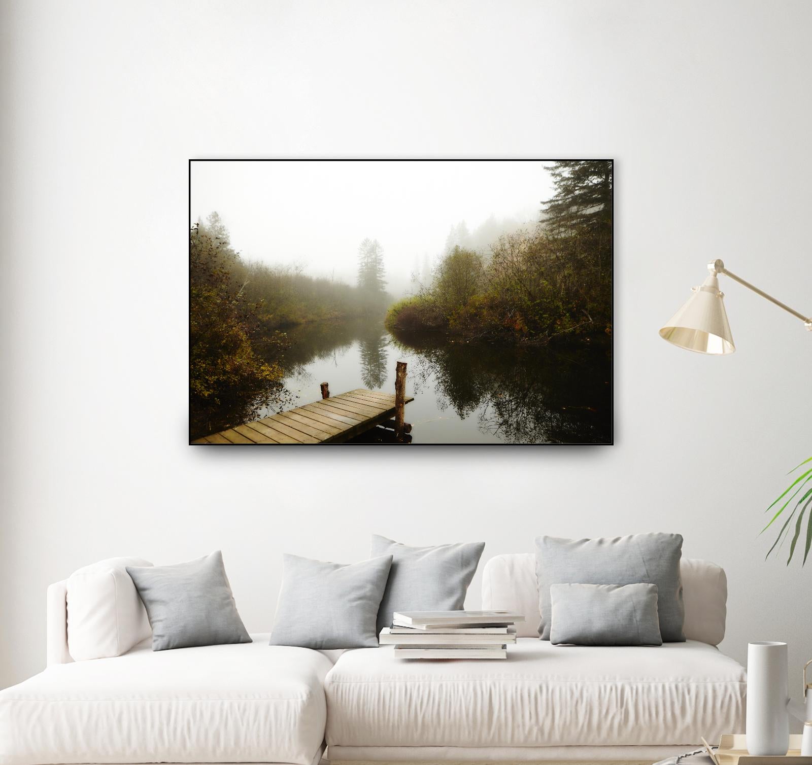 The River by Peter  Morneau on GIANT ART - green nature fall