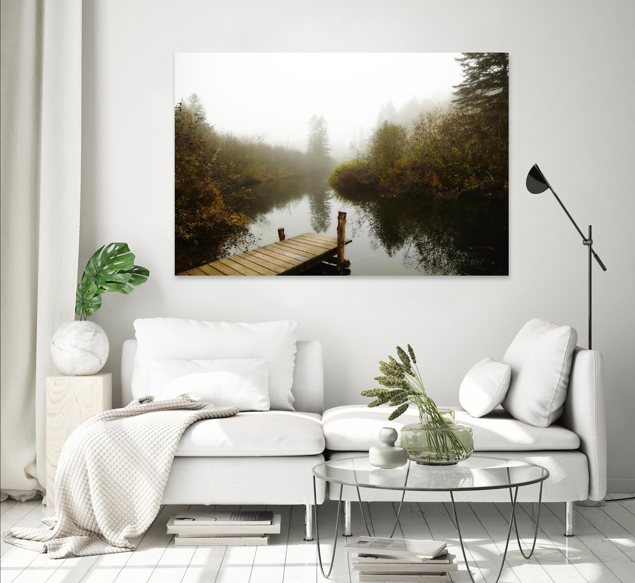 The River by Peter  Morneau on GIANT ART - green nature fall