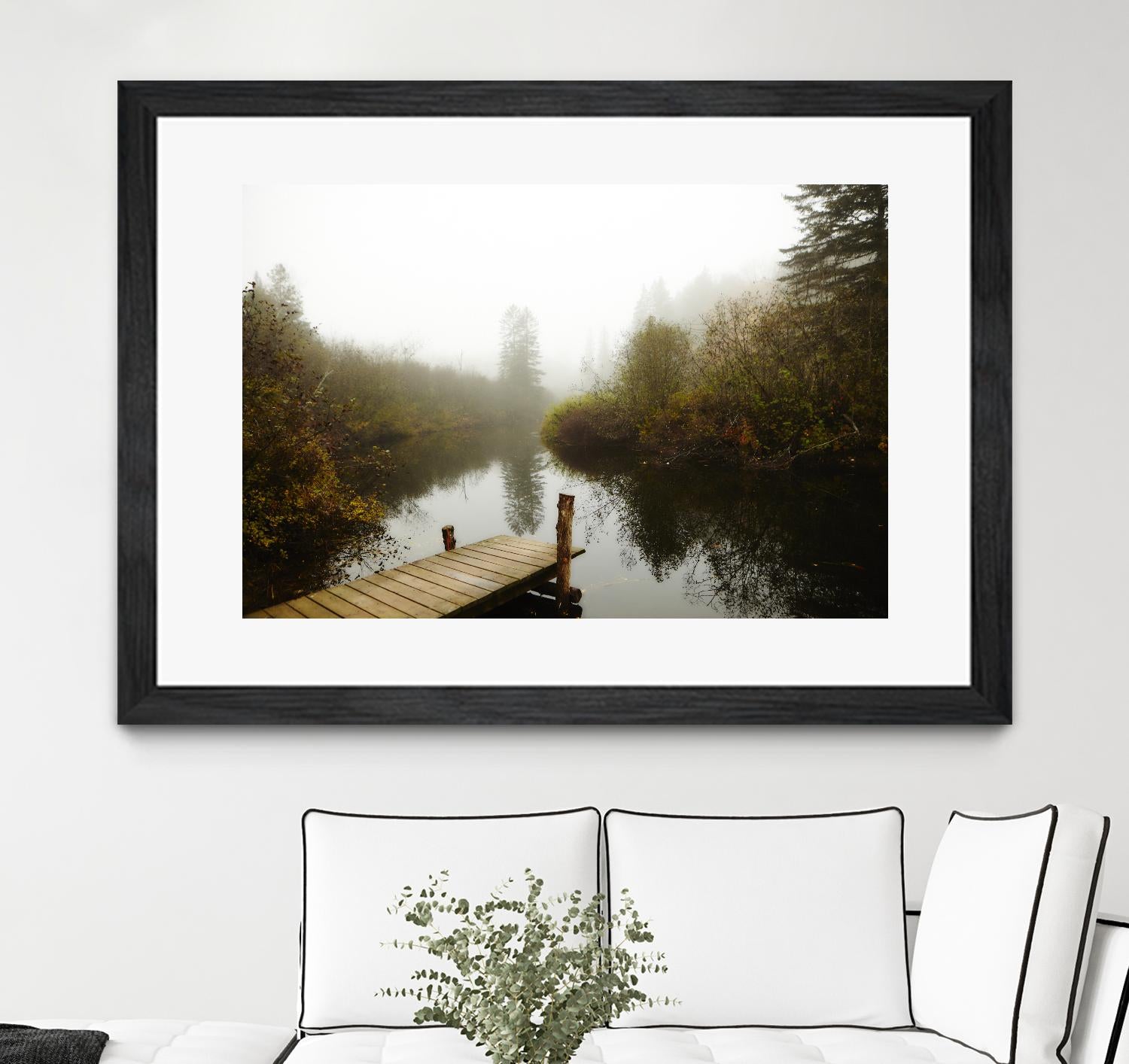 The River by Peter  Morneau on GIANT ART - green nature fall