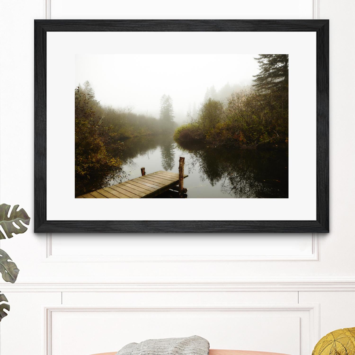 The River by Peter  Morneau on GIANT ART - green nature fall