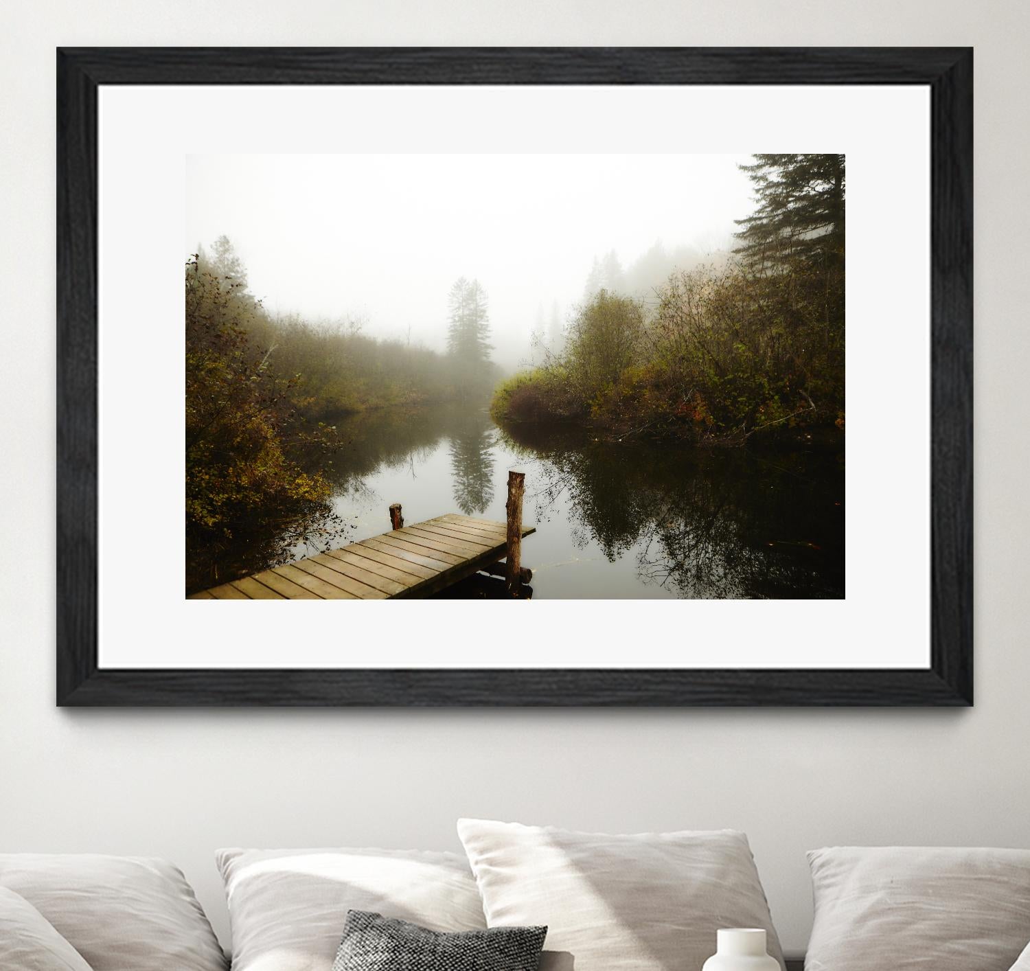 The River by Peter  Morneau on GIANT ART - green nature fall