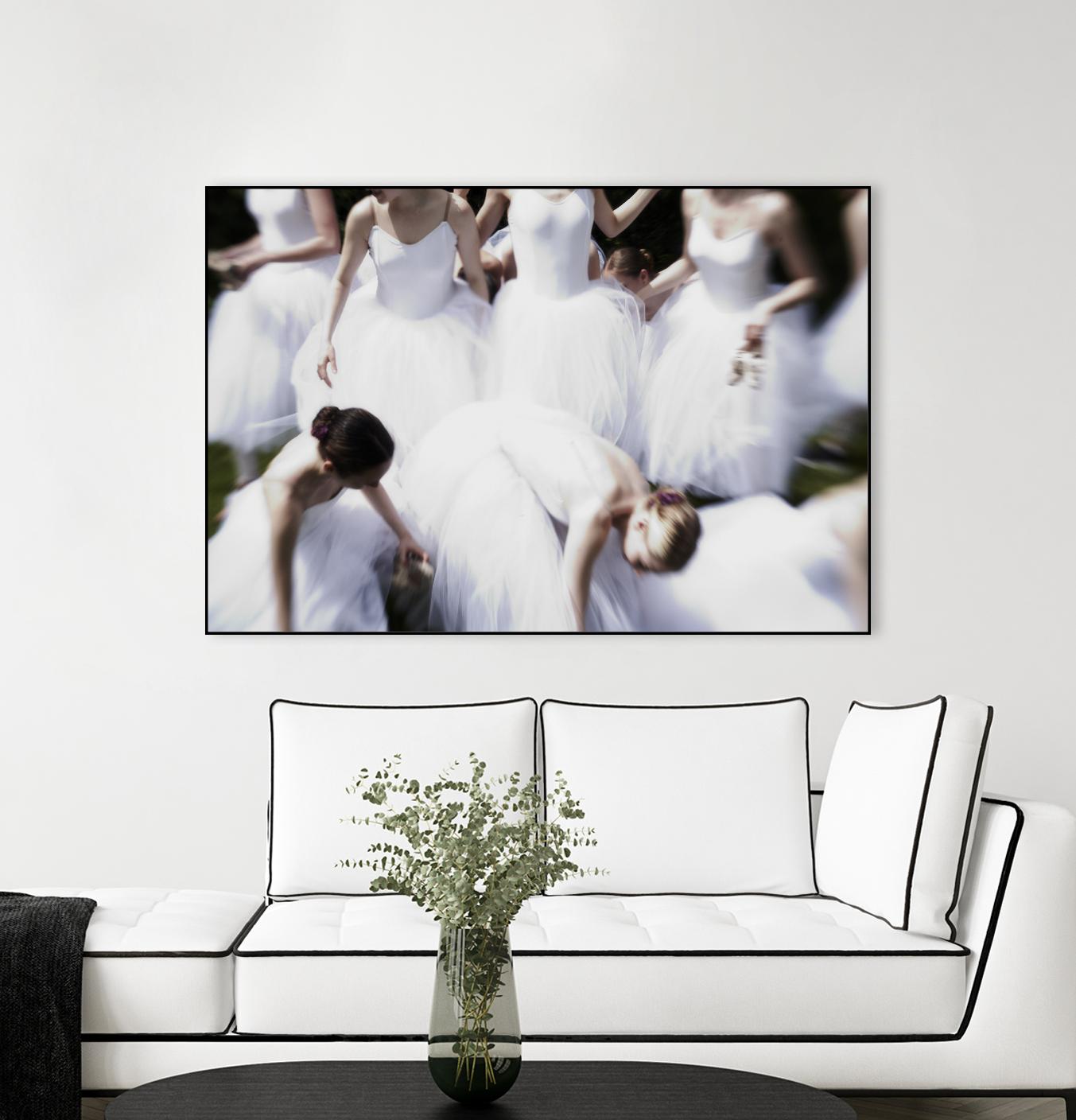 white Ballerina's by Peter Morneau on GIANT ART - white figurative ballerina