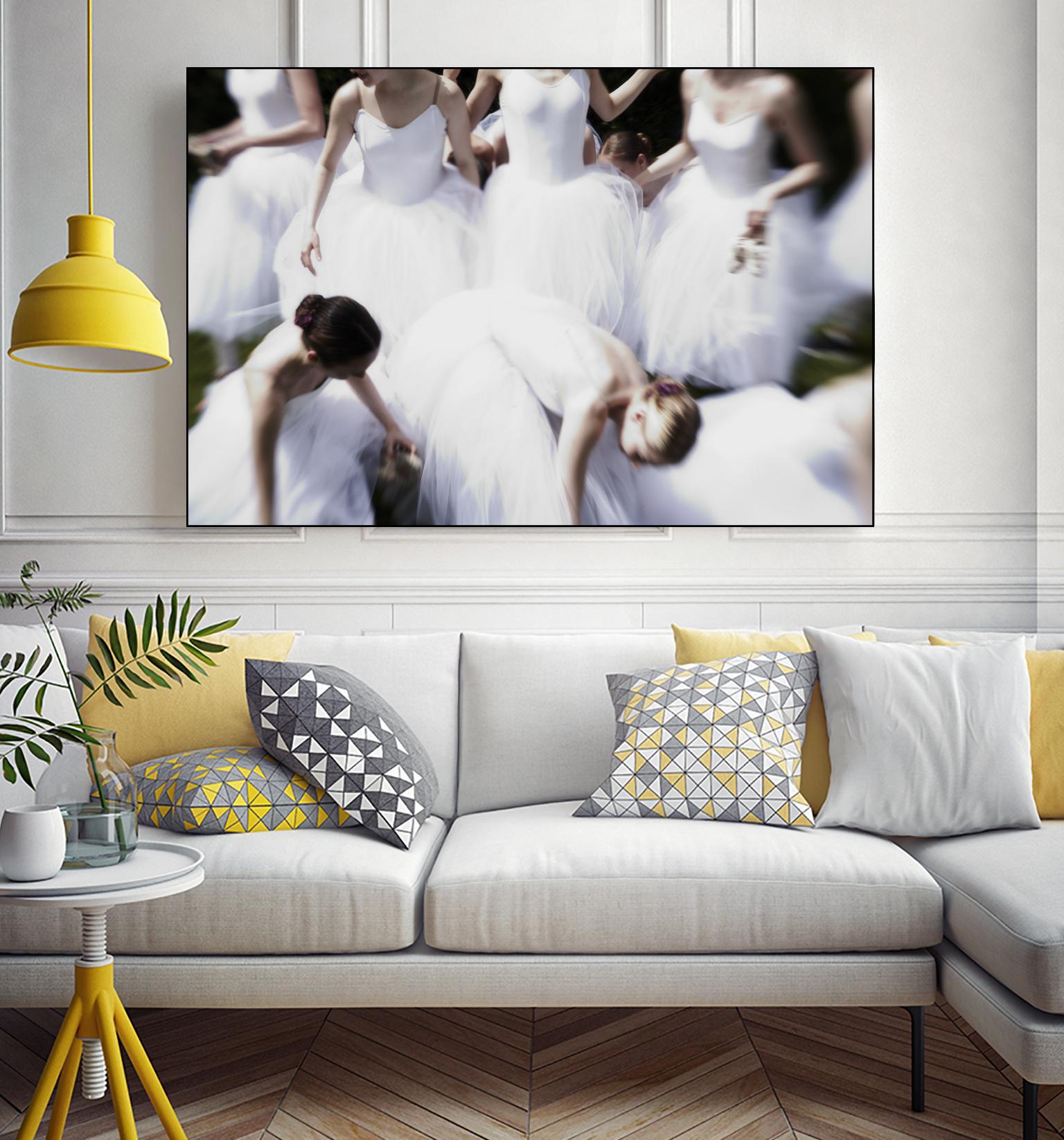 white Ballerina's by Peter Morneau on GIANT ART - white figurative ballerina
