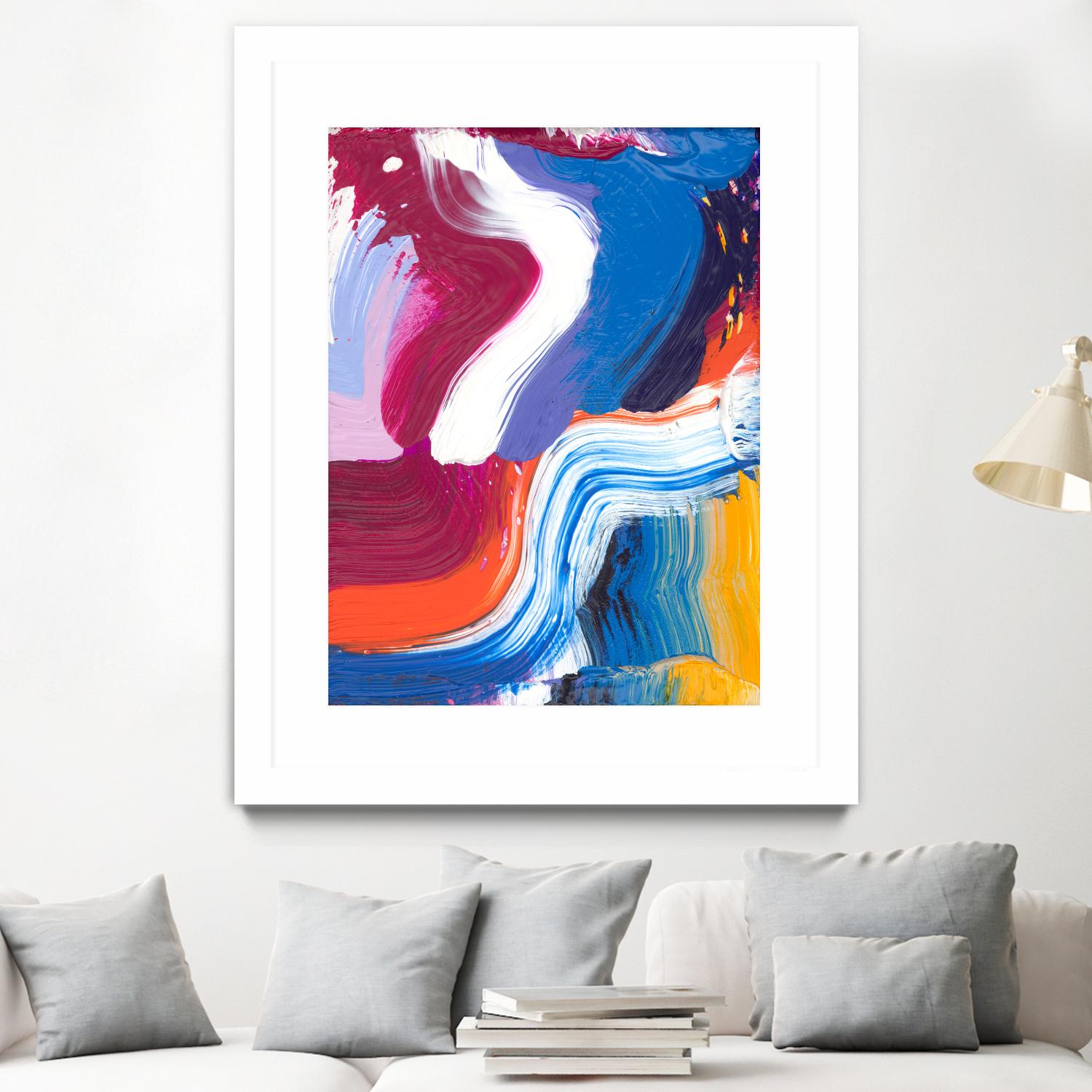 Just a wee one by Claire Desjardins on GIANT ART - orange abstract canadian