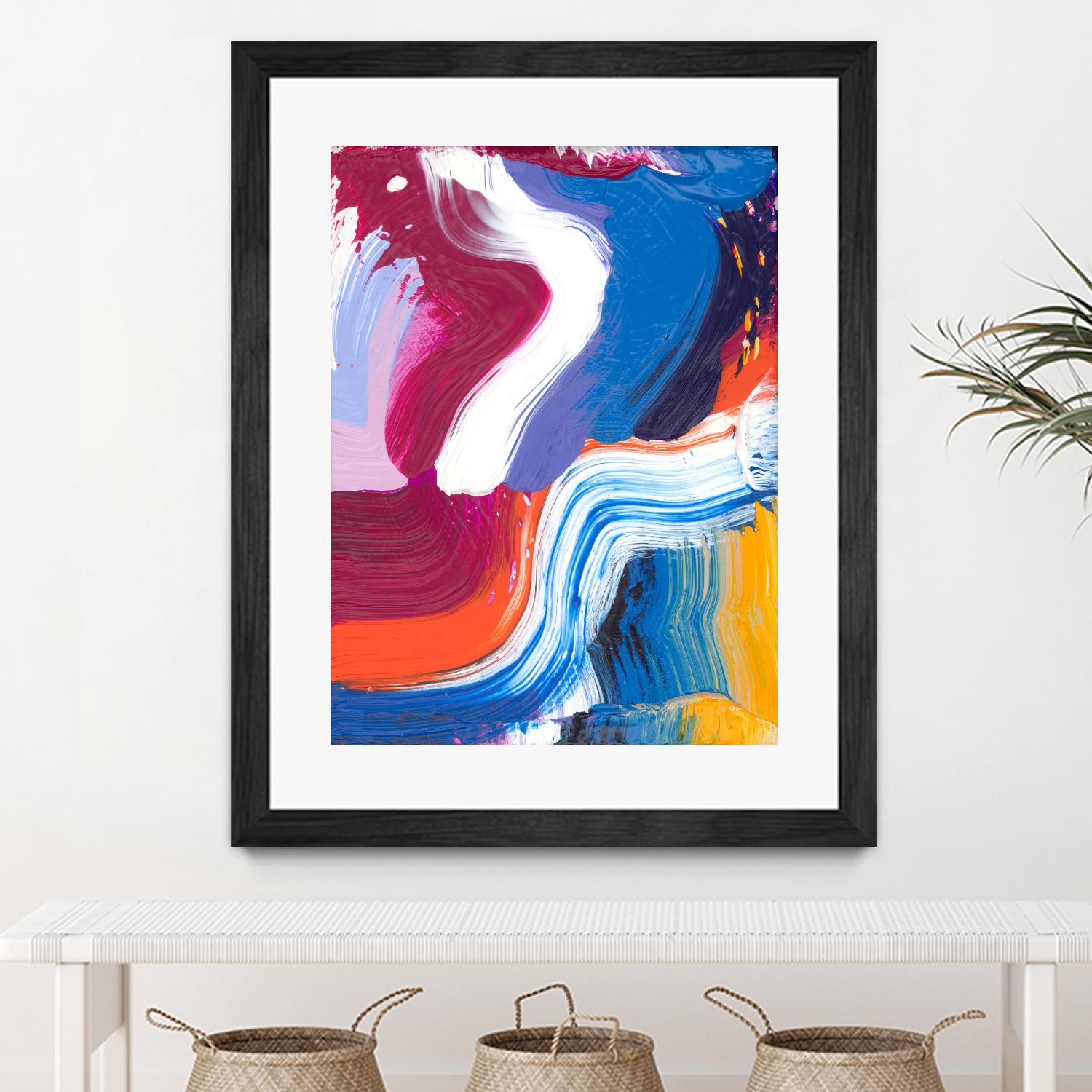 Just a wee one by Claire Desjardins on GIANT ART - orange abstract canadian