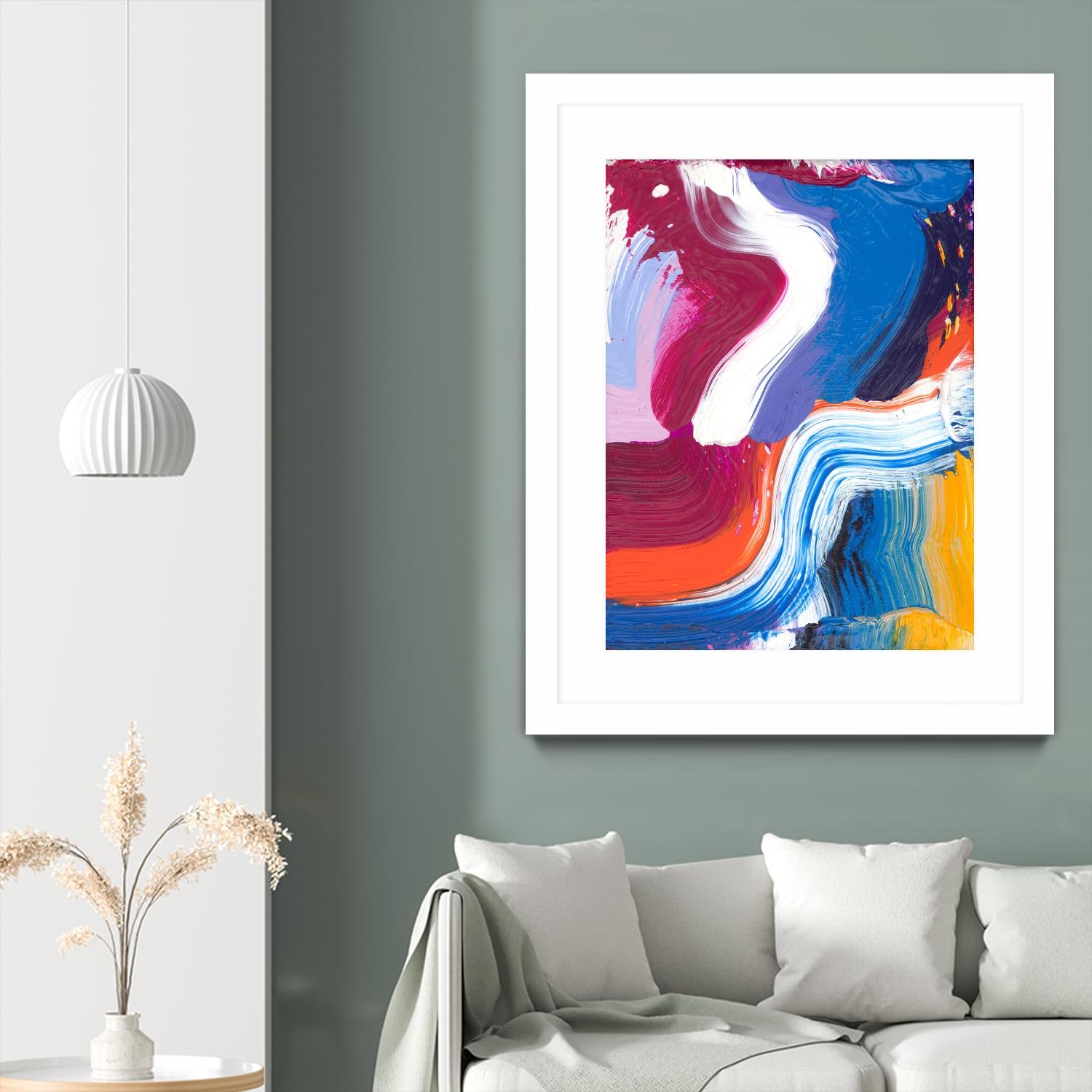 Just a wee one by Claire Desjardins on GIANT ART - orange abstract canadian