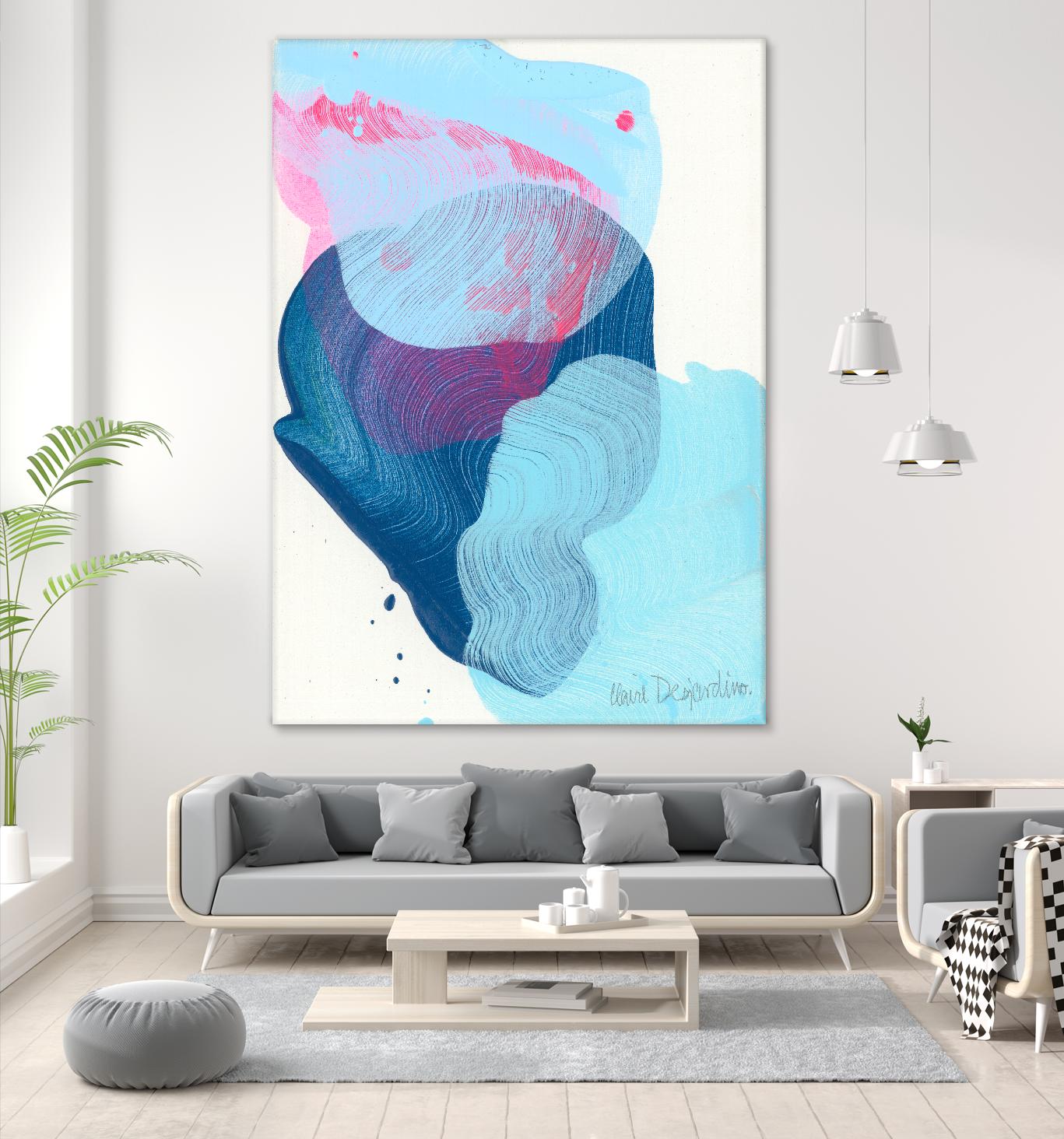 Along the shore 02 by Claire Desjardins on GIANT ART - blue abstract