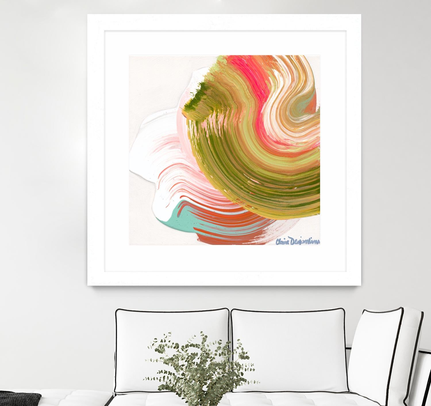 Night on the town by Claire Desjardins on GIANT ART - orange abstract