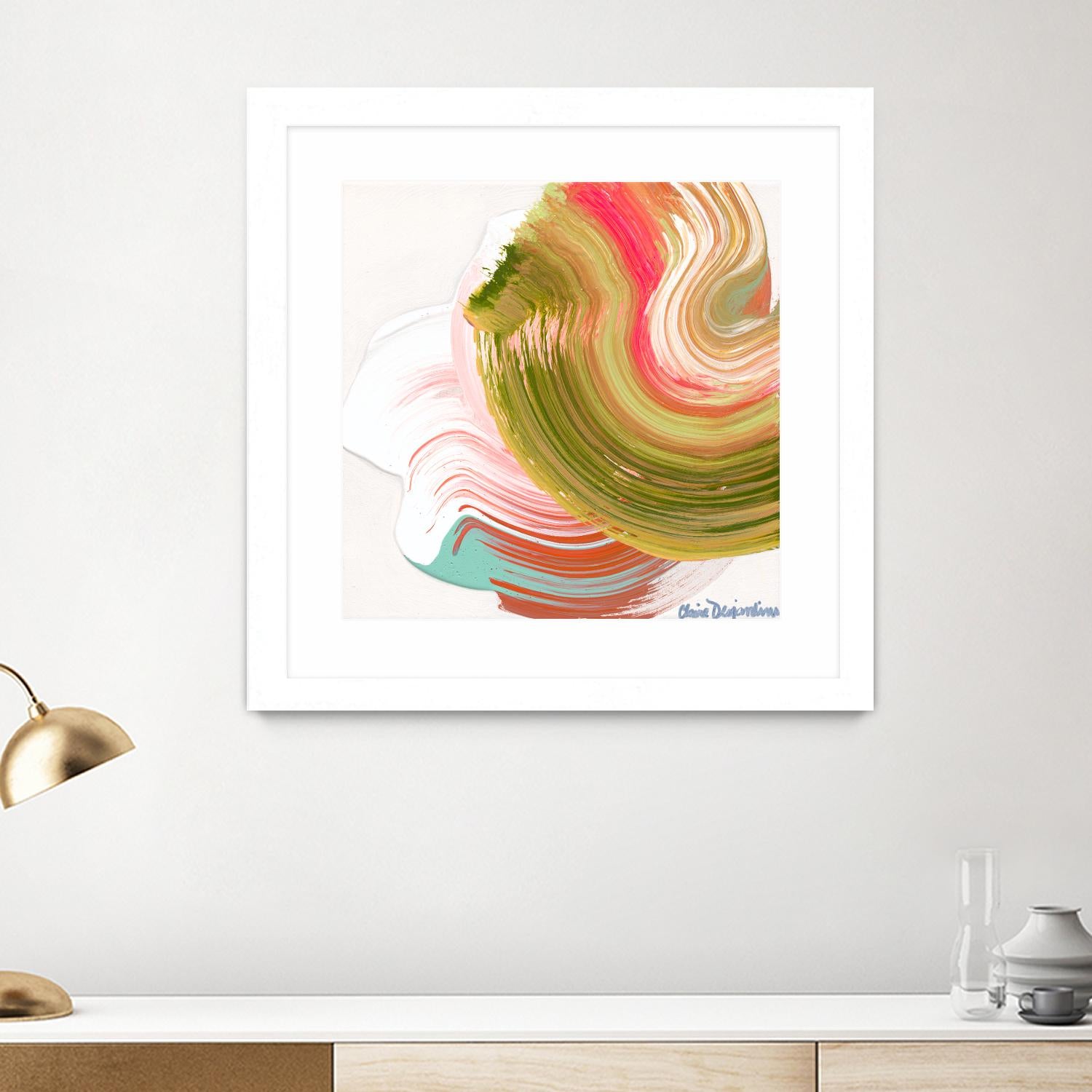 Night on the town by Claire Desjardins on GIANT ART - orange abstract