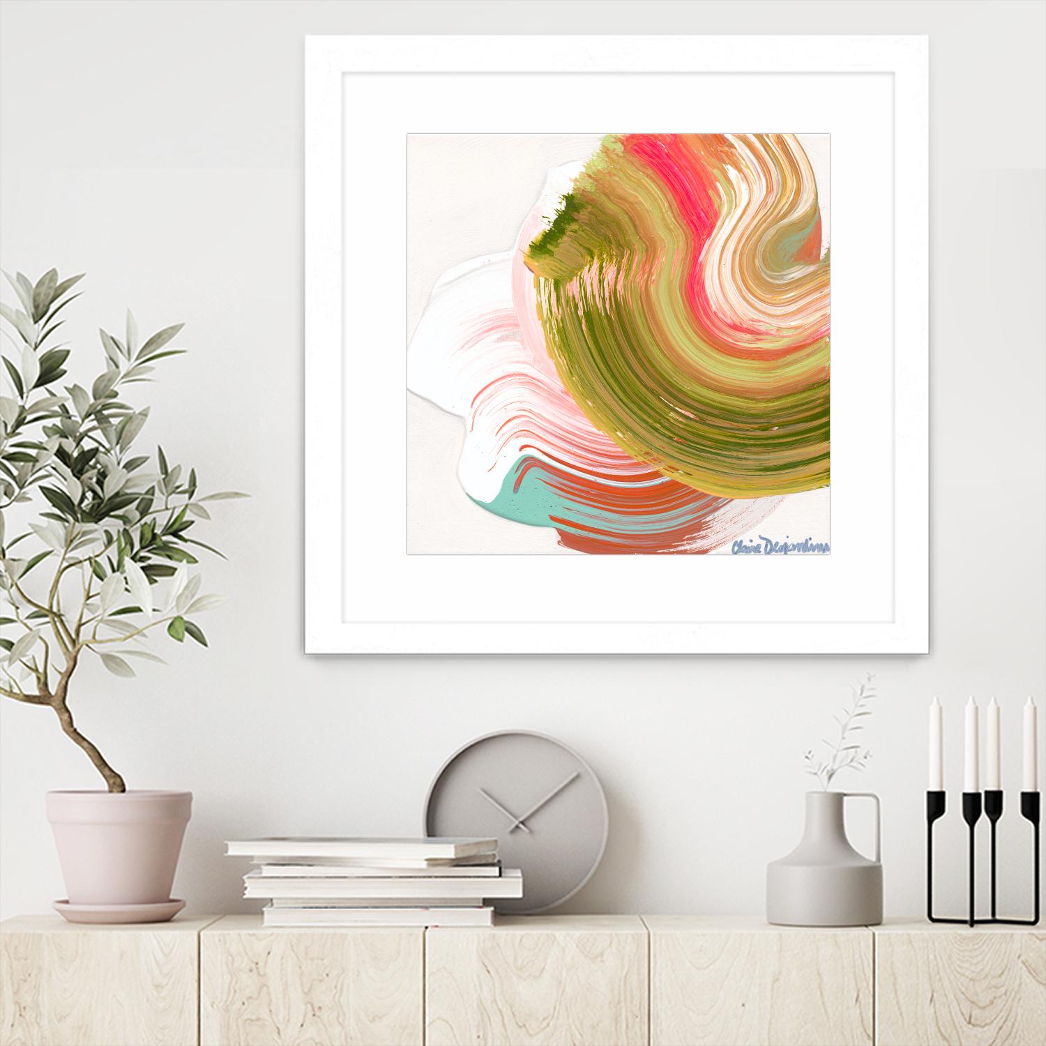 Night on the town by Claire Desjardins on GIANT ART - orange abstract