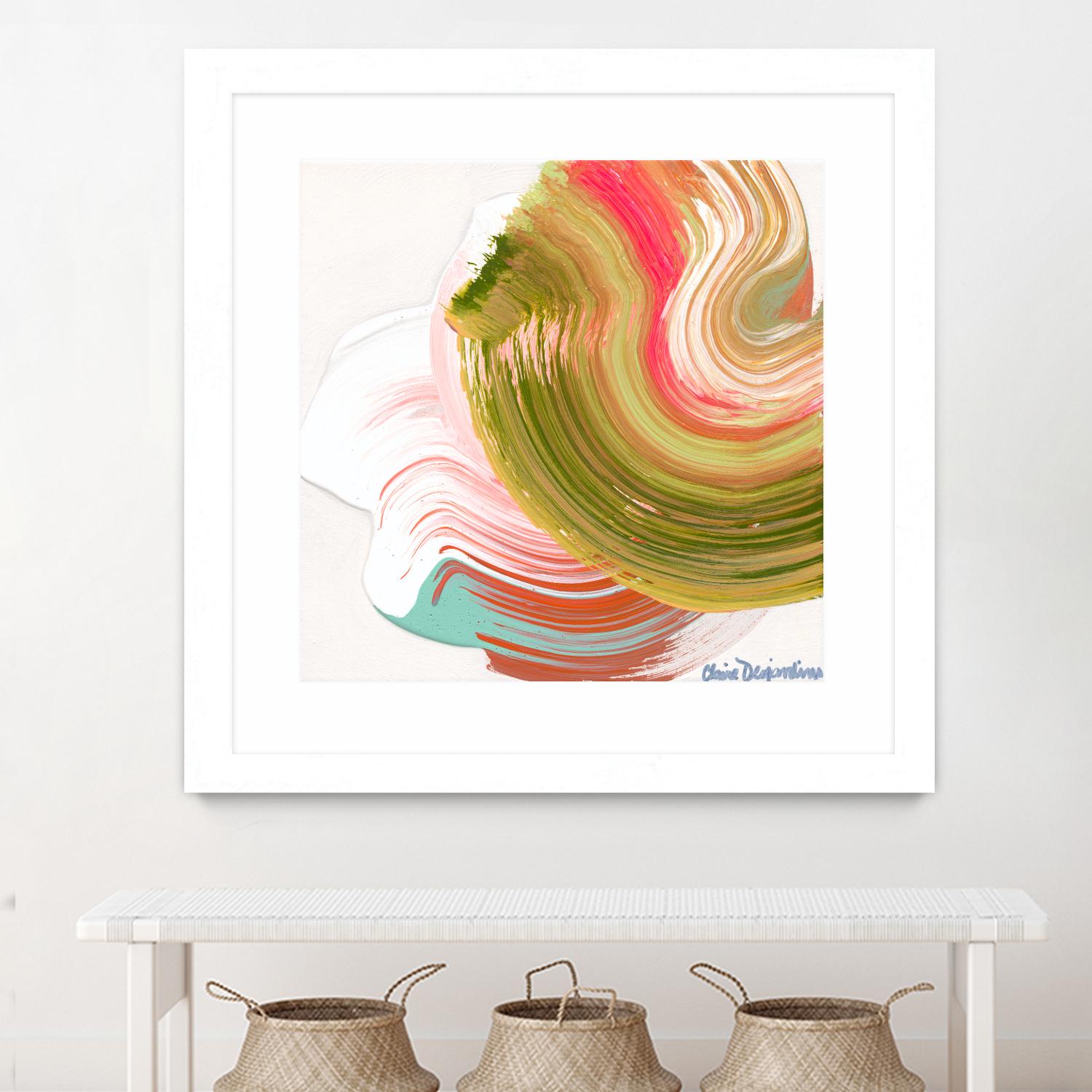 Night on the town by Claire Desjardins on GIANT ART - orange abstract