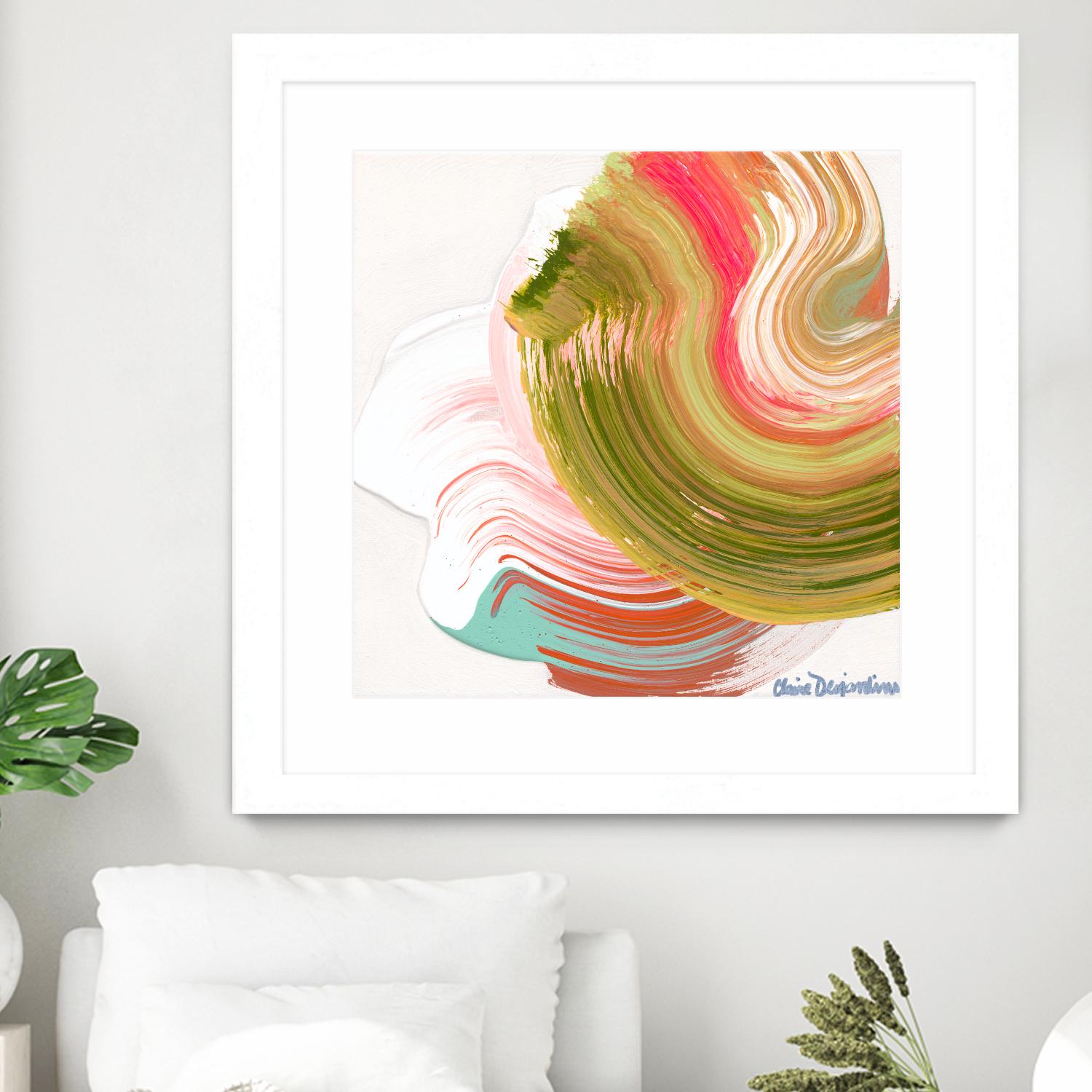 Night on the town by Claire Desjardins on GIANT ART - orange abstract