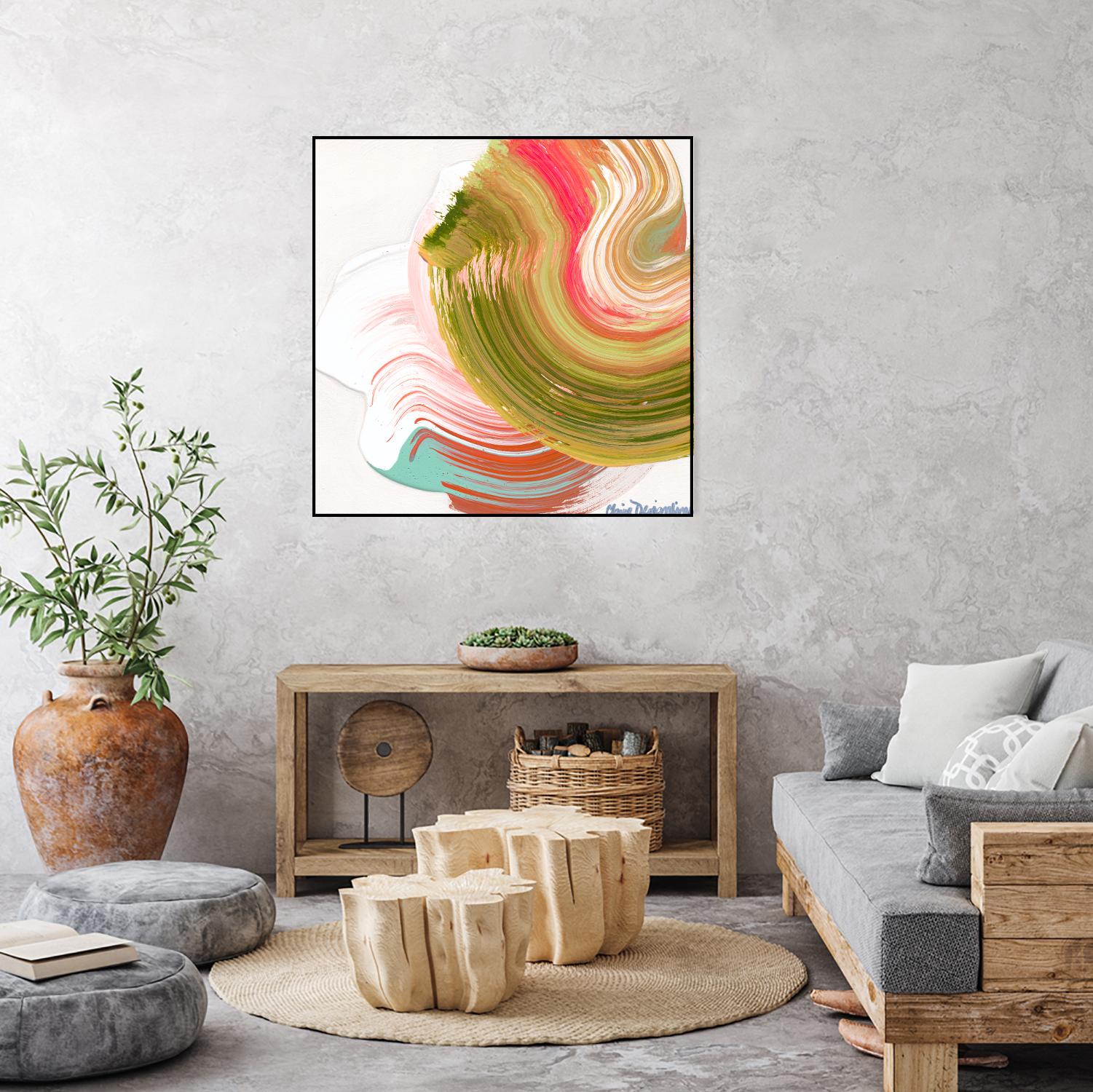 Night on the town by Claire Desjardins on GIANT ART - orange abstract