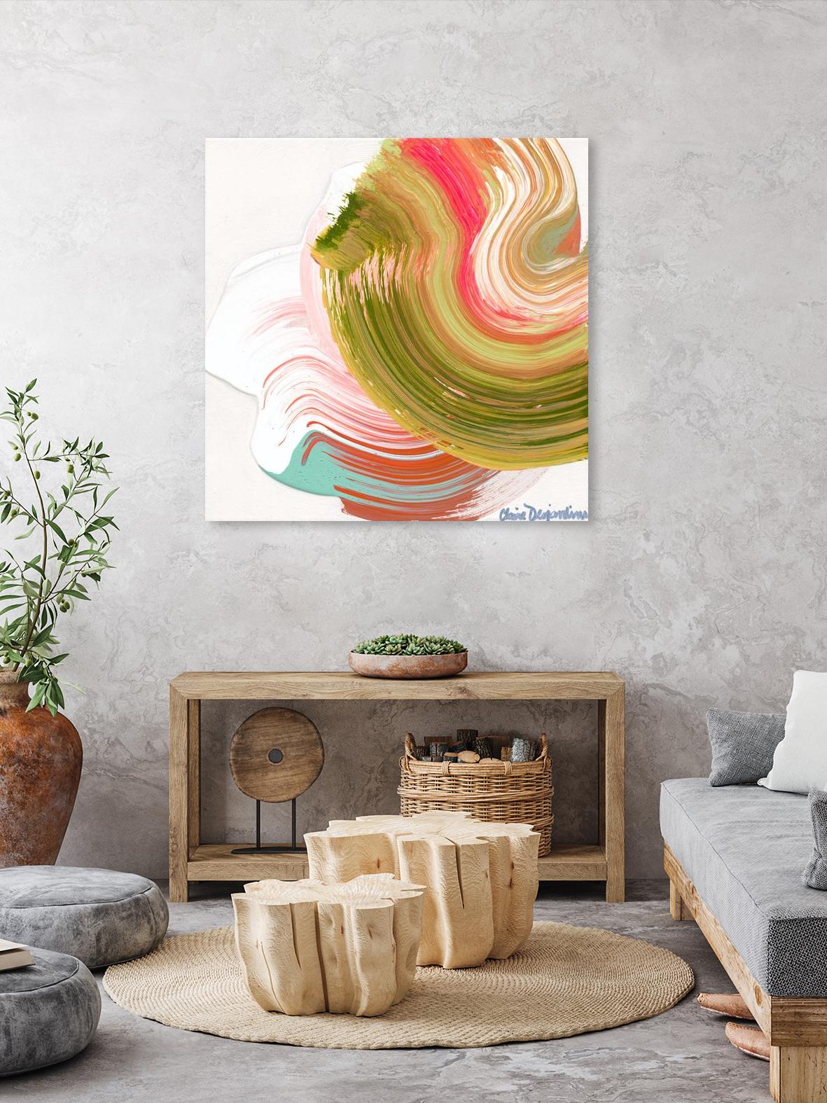 Night on the town by Claire Desjardins on GIANT ART - orange abstract canadian