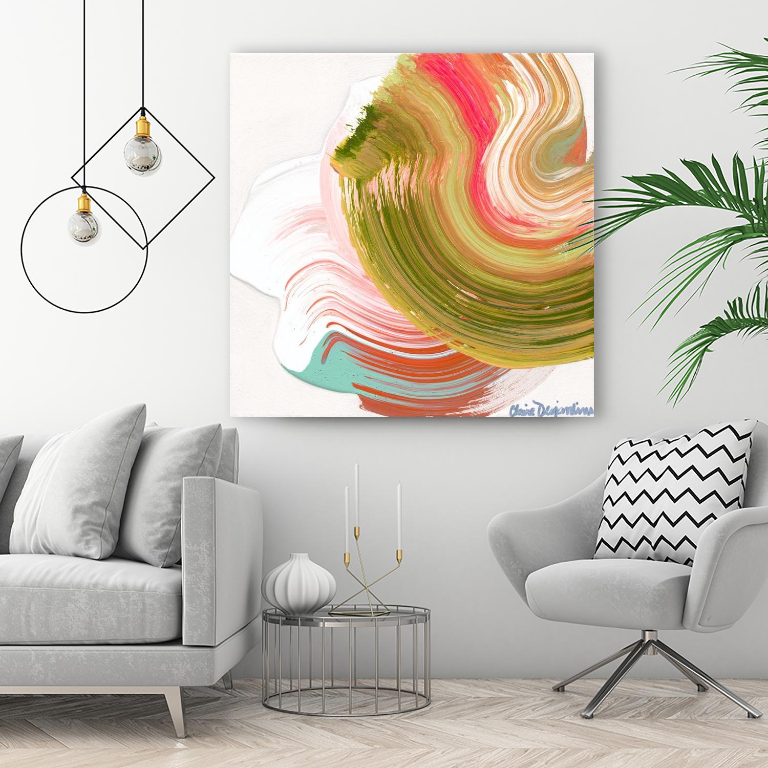 Night on the town by Claire Desjardins on GIANT ART - orange abstract canadian