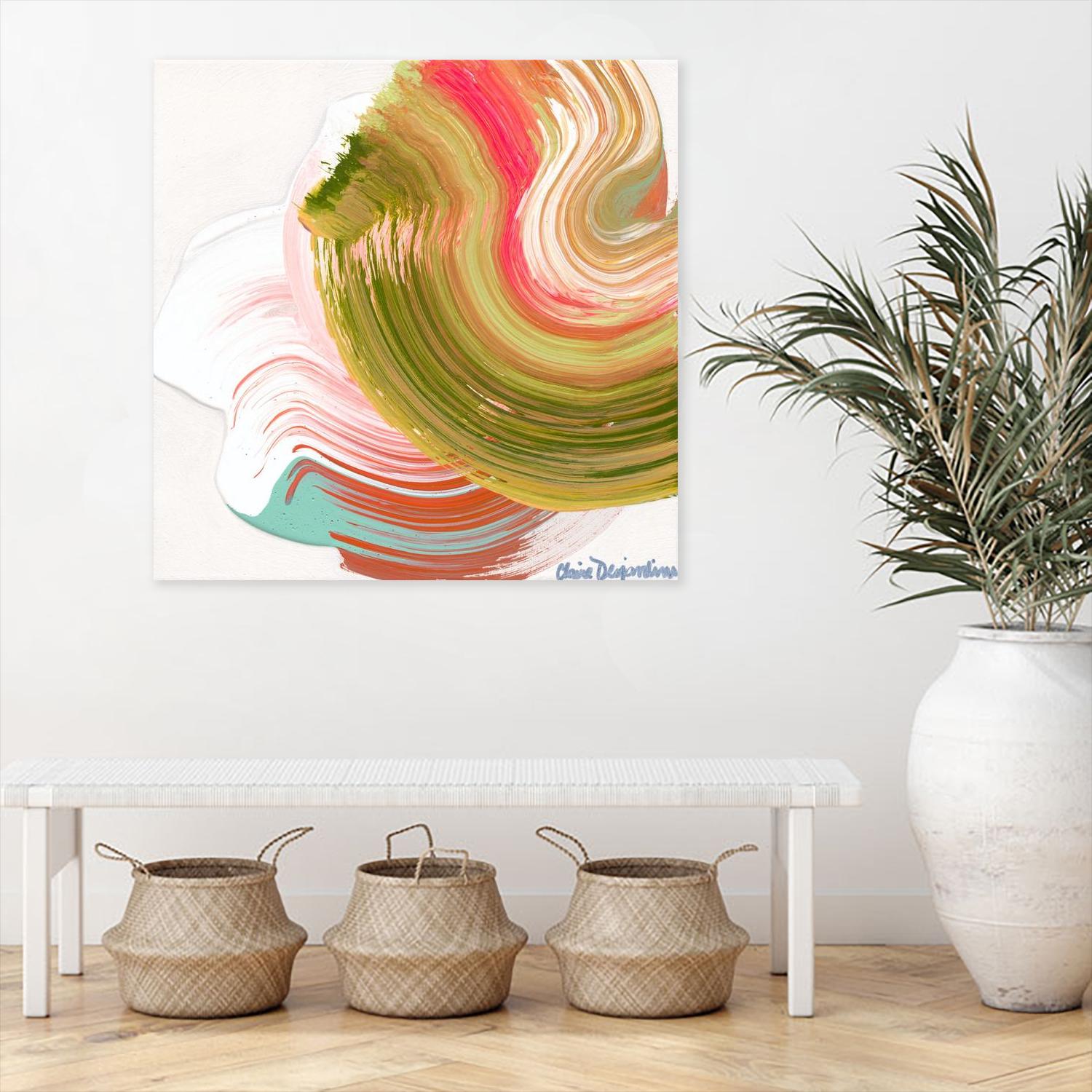 Night on the town by Claire Desjardins on GIANT ART - orange abstract canadian