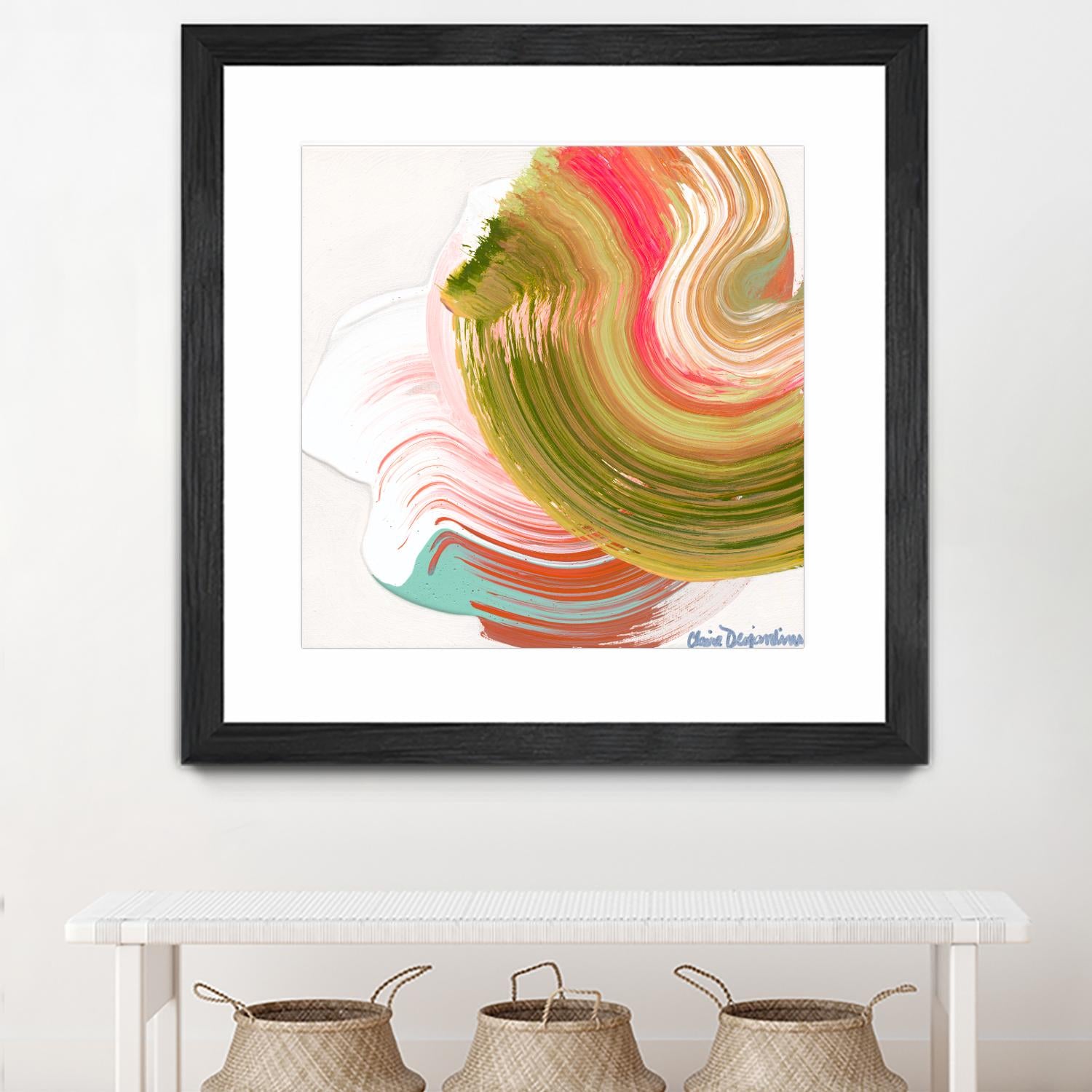 Night on the town by Claire Desjardins on GIANT ART - orange abstract