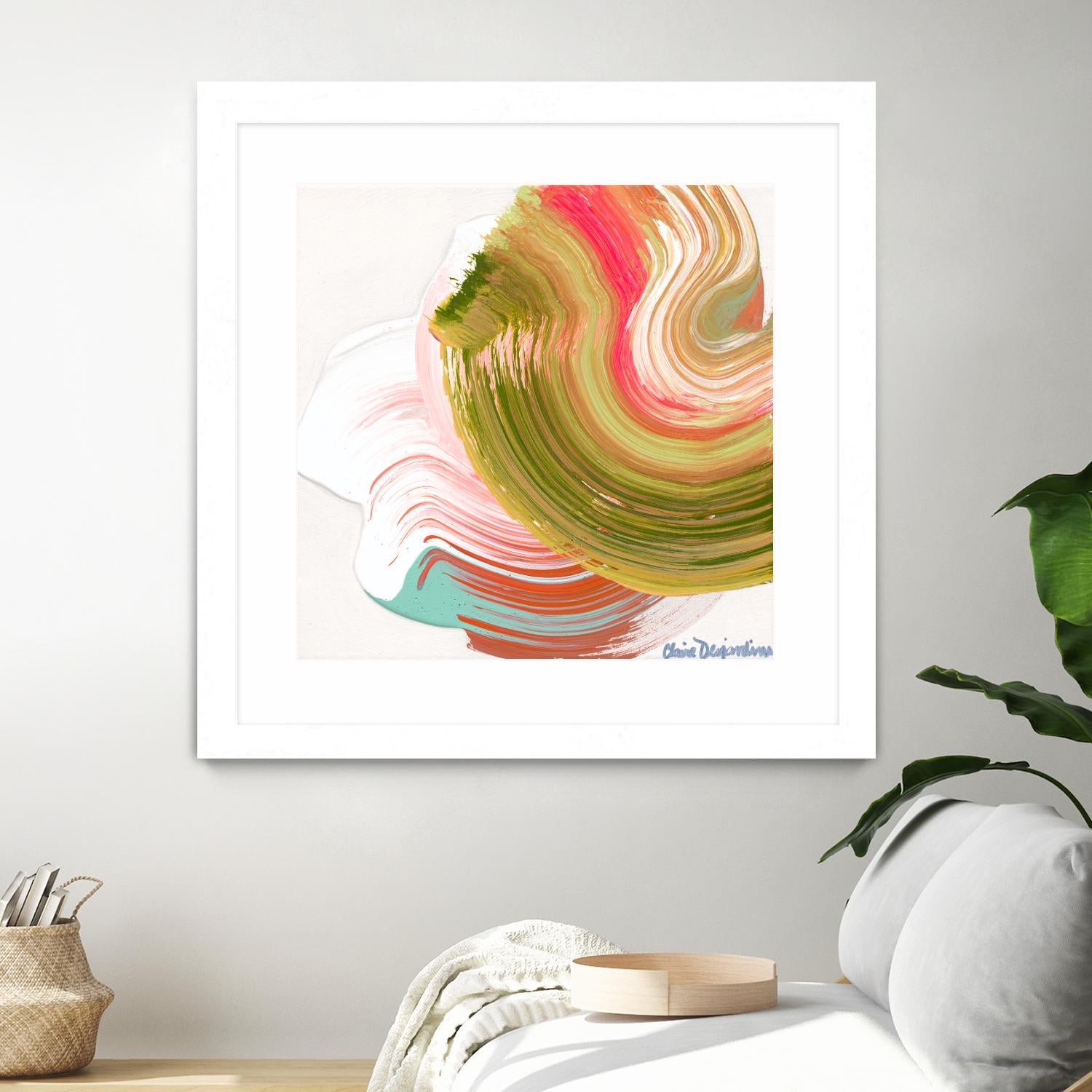 Night on the town by Claire Desjardins on GIANT ART - orange abstract