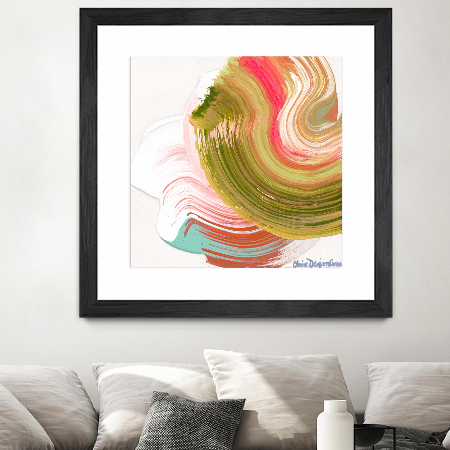Night on the town by Claire Desjardins on GIANT ART - orange abstract