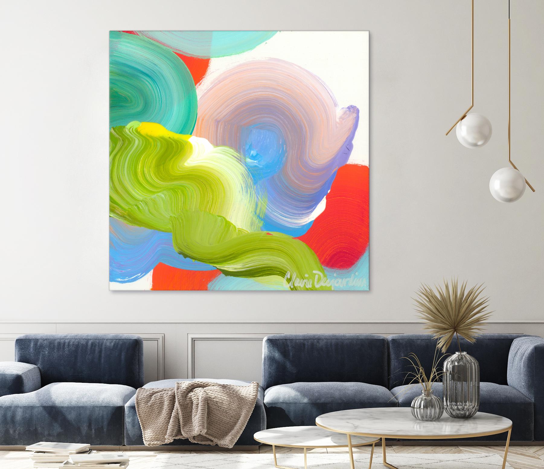 Vav 05 by Claire Desjardins on GIANT ART - pink abstract