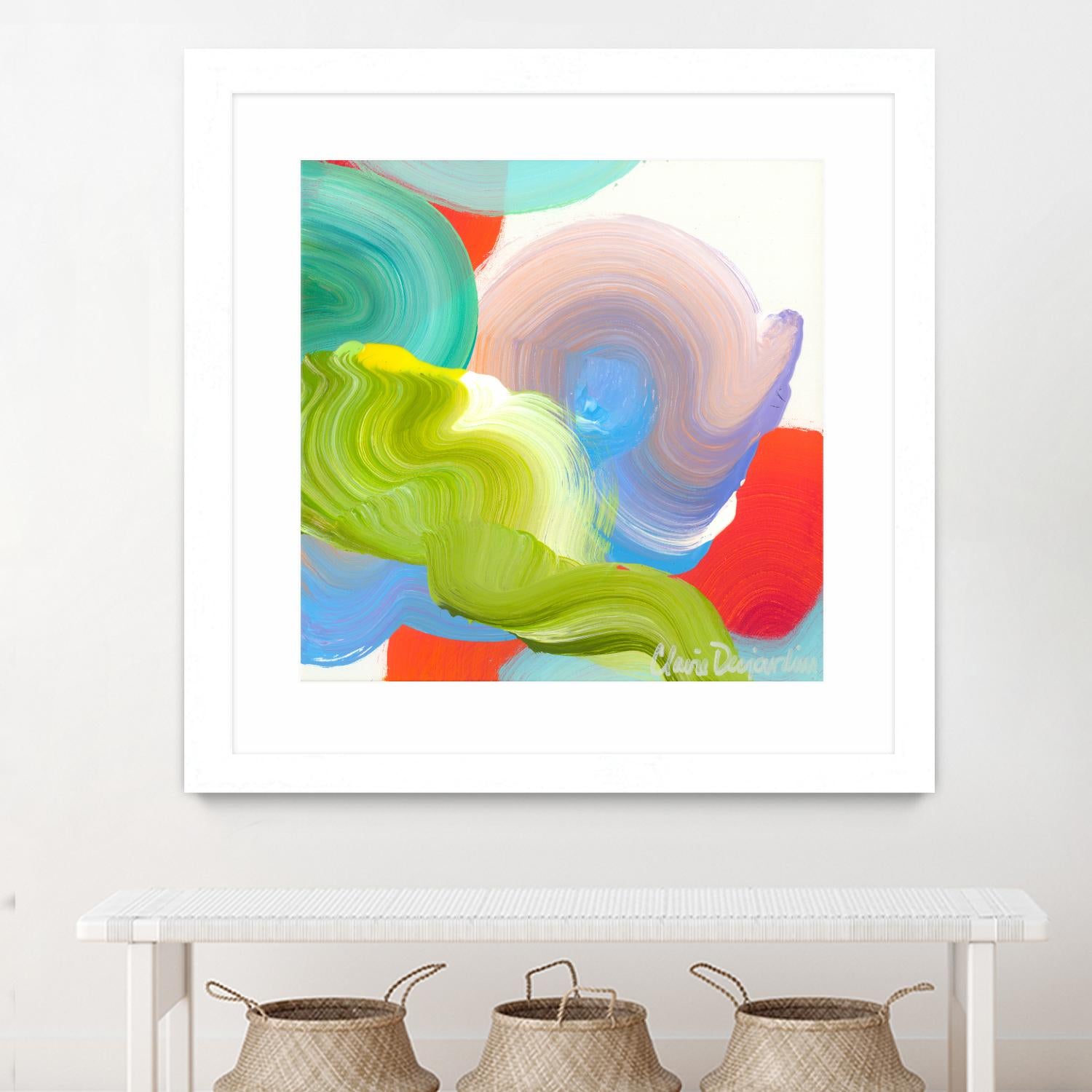 Vav 05 by Claire Desjardins on GIANT ART - pink abstract