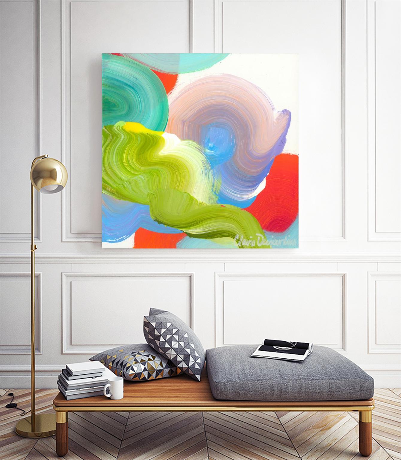 Vav 05 by Claire Desjardins on GIANT ART - red abstract canadian