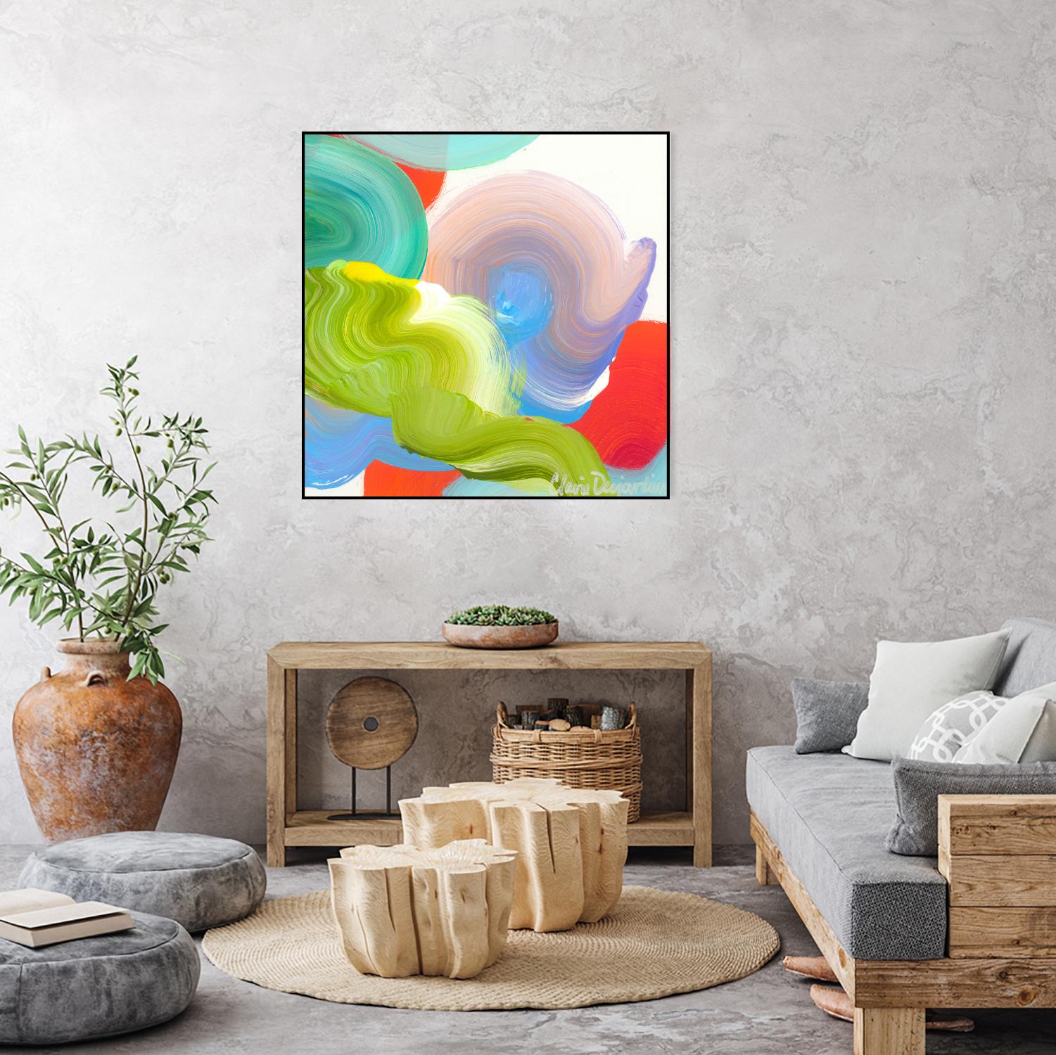 Vav 05 by Claire Desjardins on GIANT ART - pink abstract