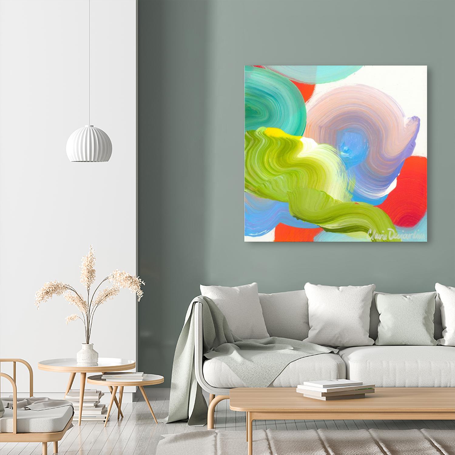 Vav 05 by Claire Desjardins on GIANT ART - red abstract canadian