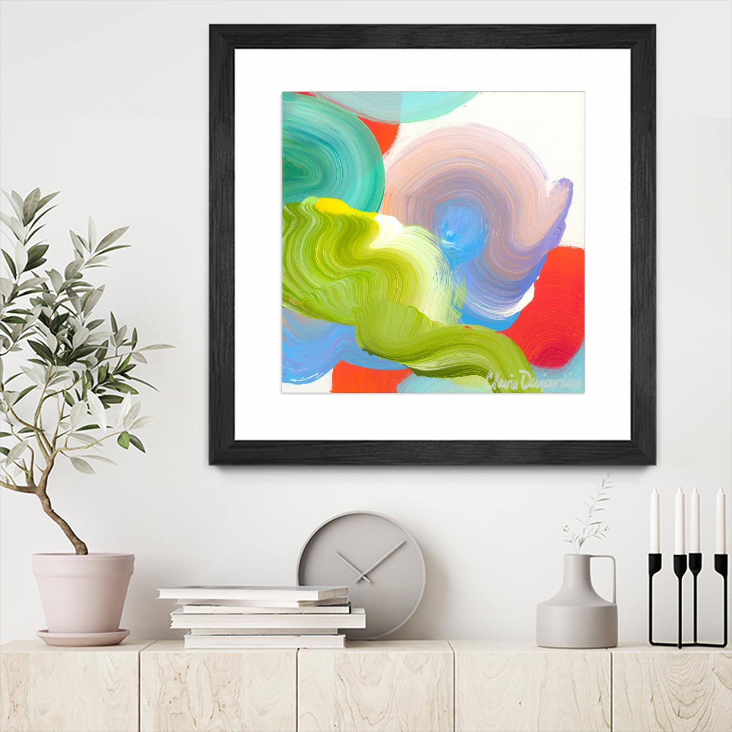 Vav 05 by Claire Desjardins on GIANT ART - pink abstract