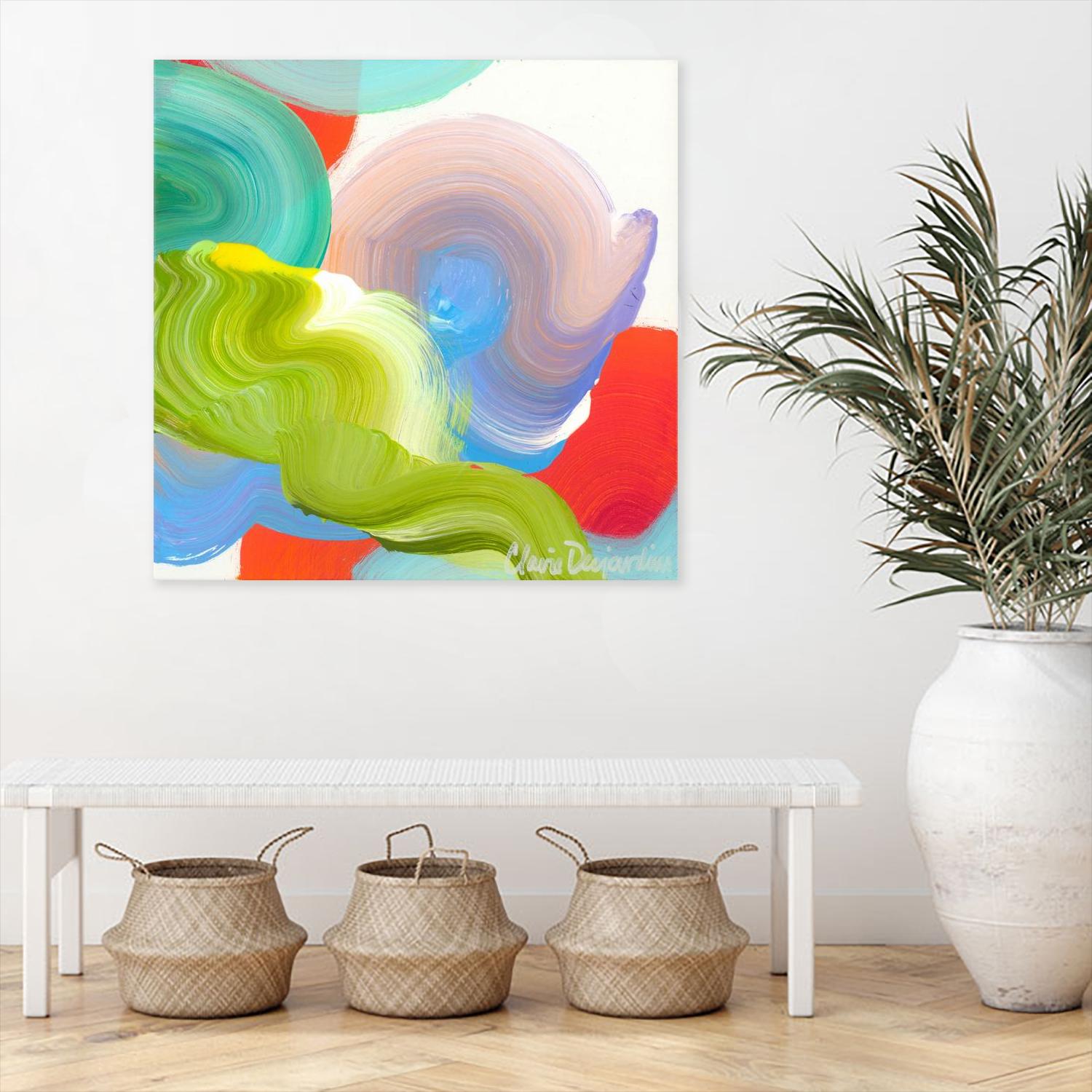 Vav 05 by Claire Desjardins on GIANT ART - red abstract canadian