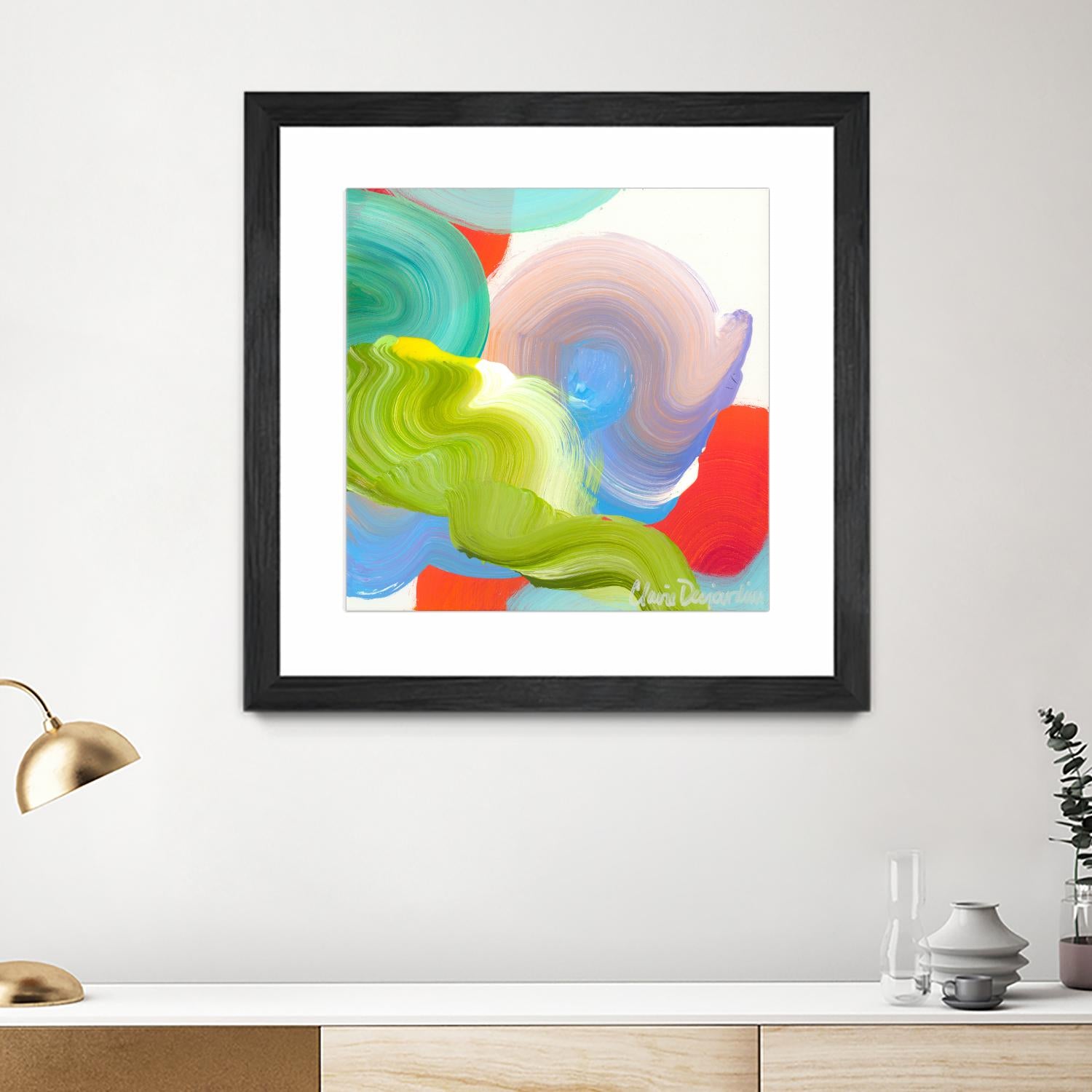 Vav 05 by Claire Desjardins on GIANT ART - pink abstract
