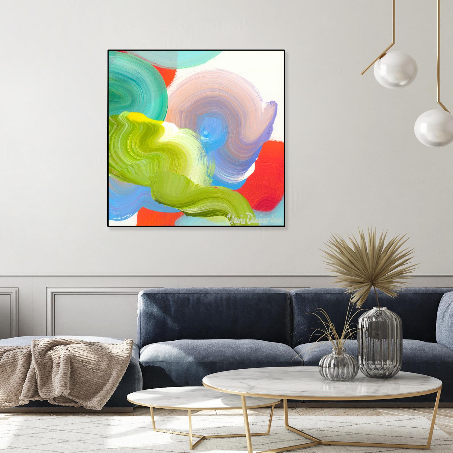 Vav 05 by Claire Desjardins on GIANT ART - pink abstract