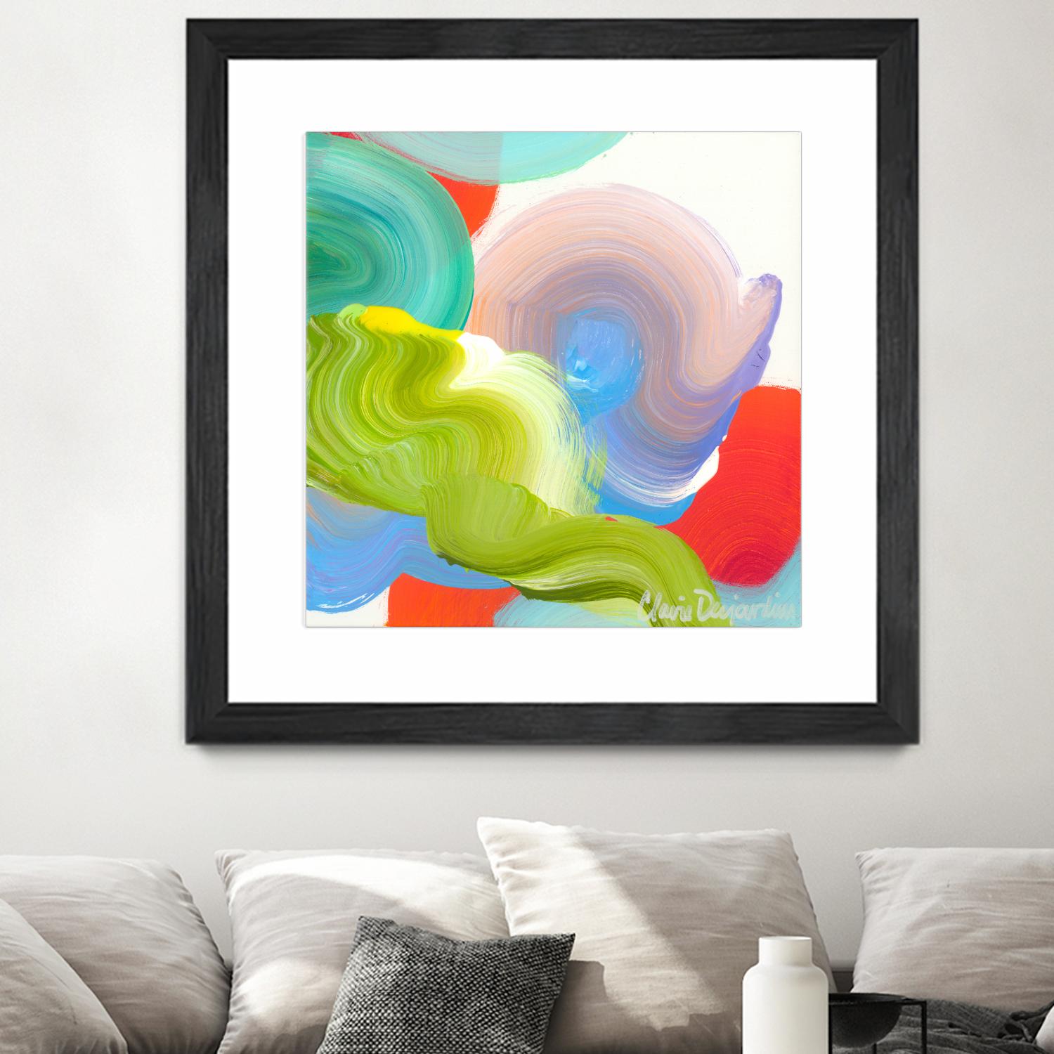 Vav 05 by Claire Desjardins on GIANT ART - pink abstract