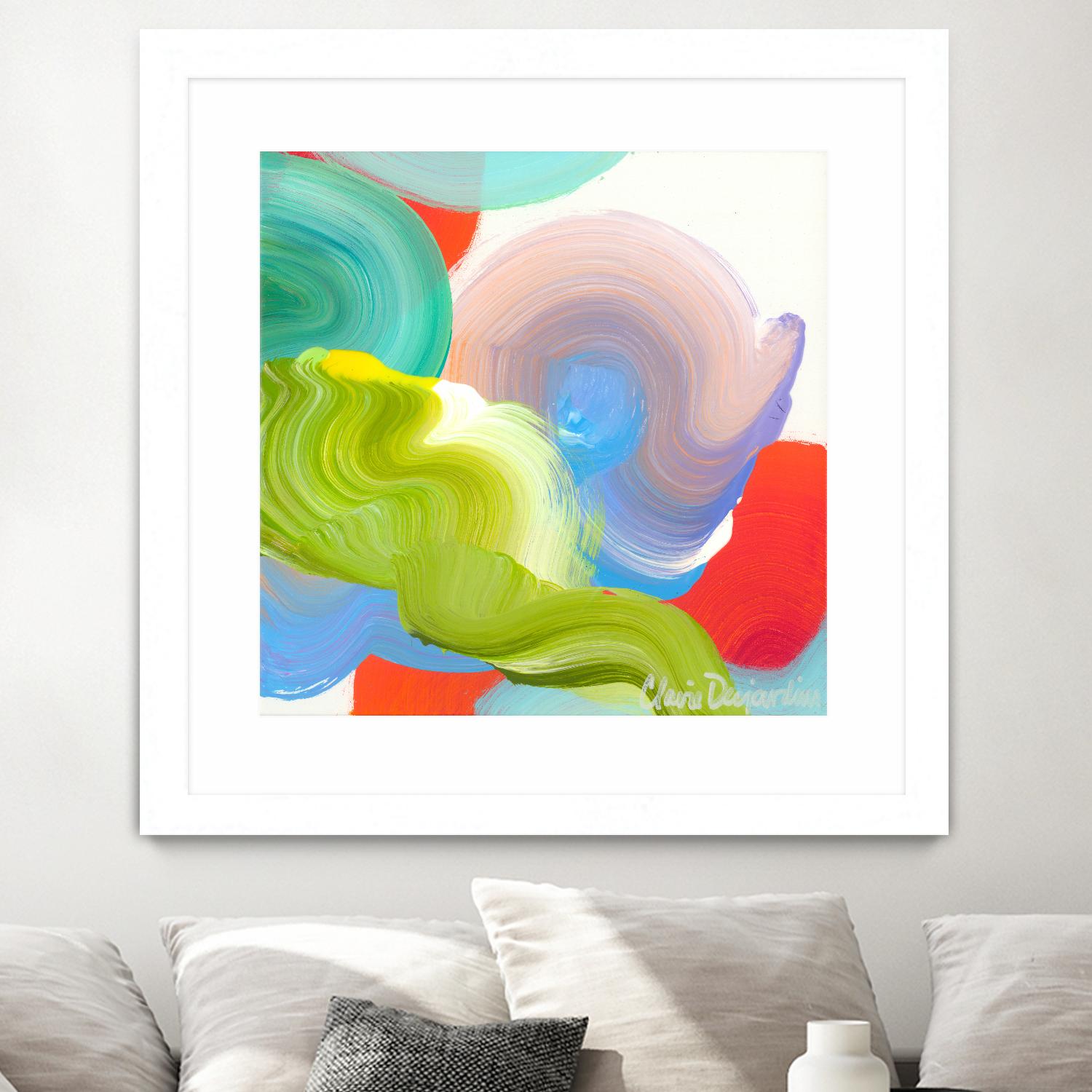 Vav 05 by Claire Desjardins on GIANT ART - pink abstract