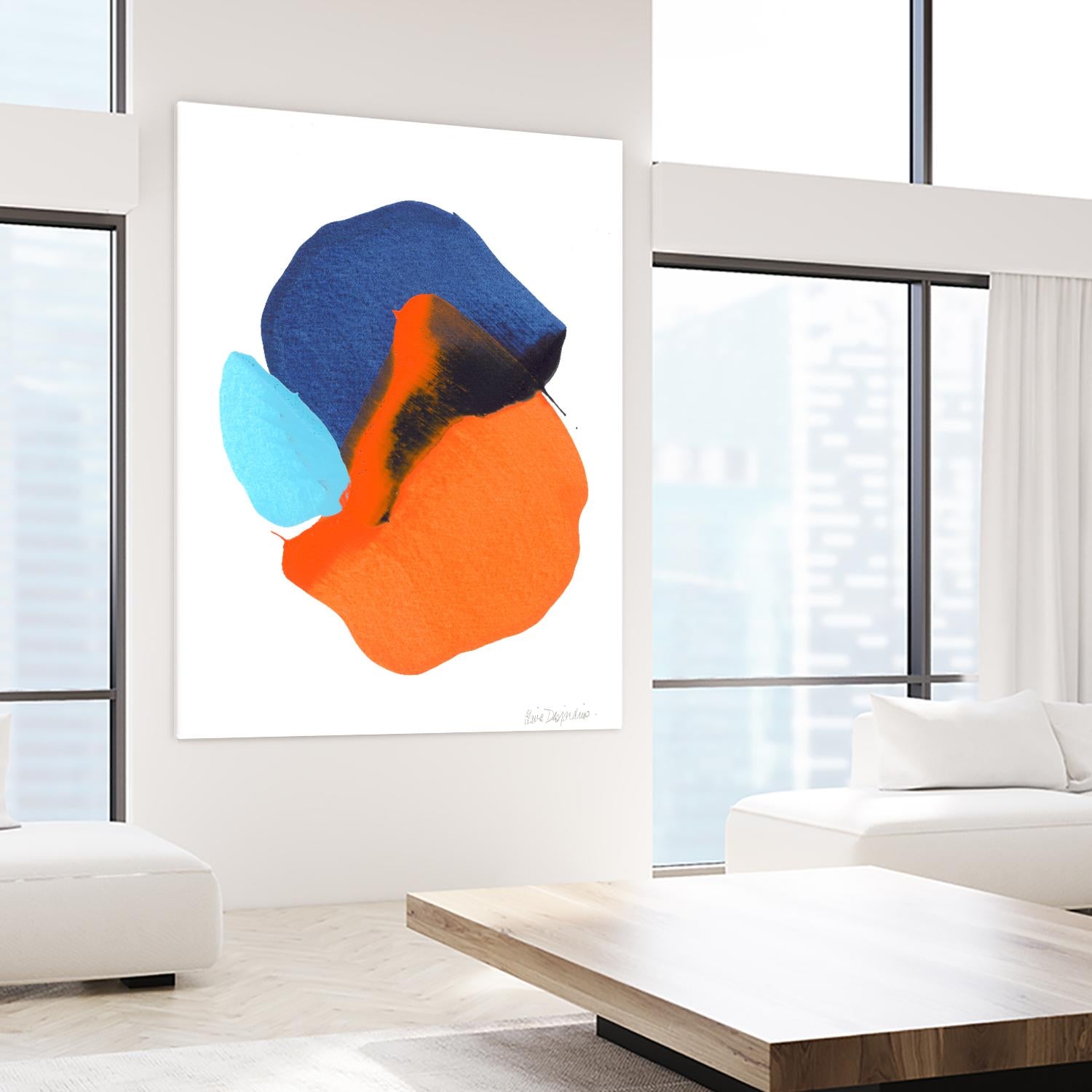 The space in between 63 by Claire Desjardins on GIANT ART - blue abstract