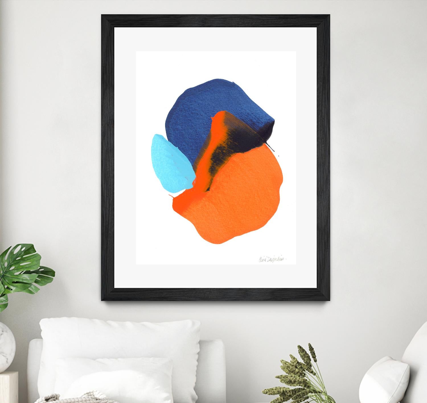 The space in between 63 by Claire Desjardins on GIANT ART - orange abstract