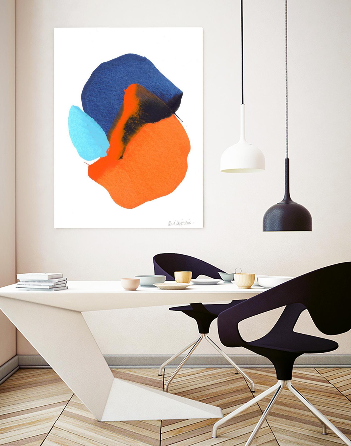 The space in between 63 by Claire Desjardins on GIANT ART - orange abstract